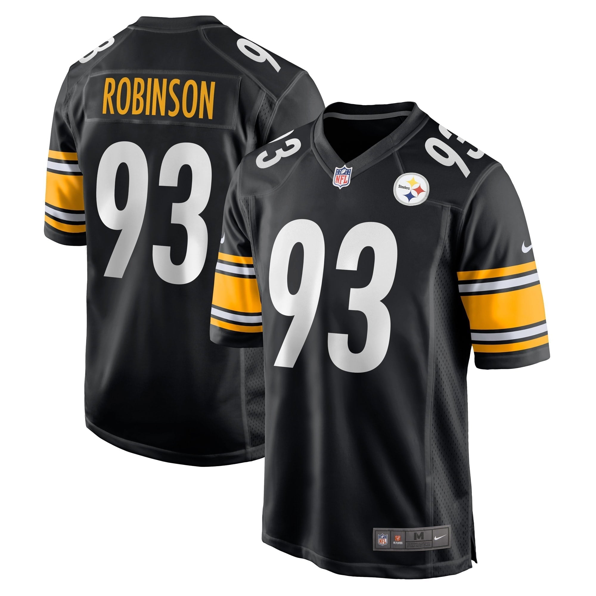 Men s Nike Mark Robinson Black Pittsburgh Steelers Game Player Jersey