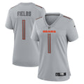 Justin Fields Chicago Bears Nike Women s Atmosphere Fashion Game Jersey   Gray