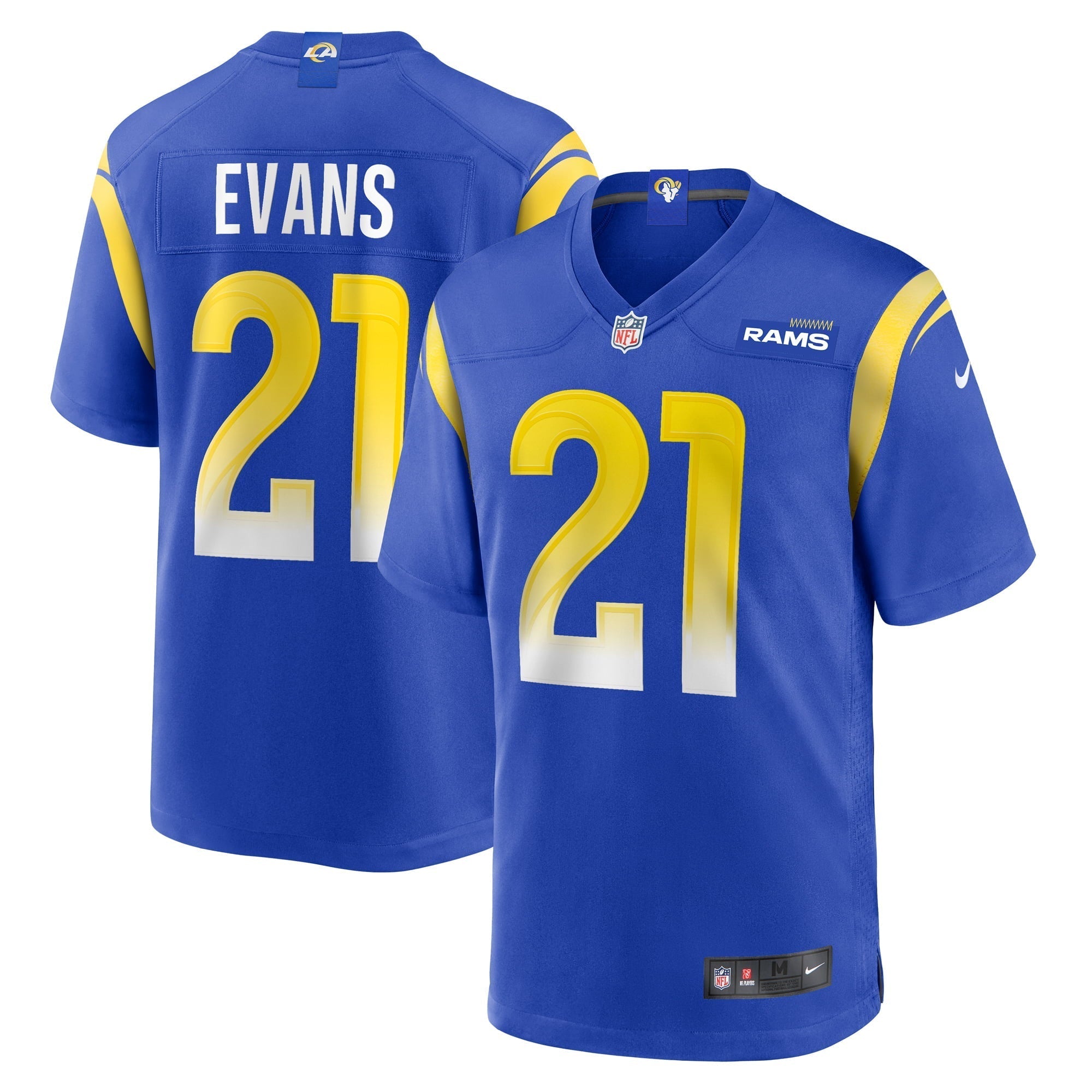 Men s Nike Zach Evans Royal Los Angeles Rams Home Game Jersey