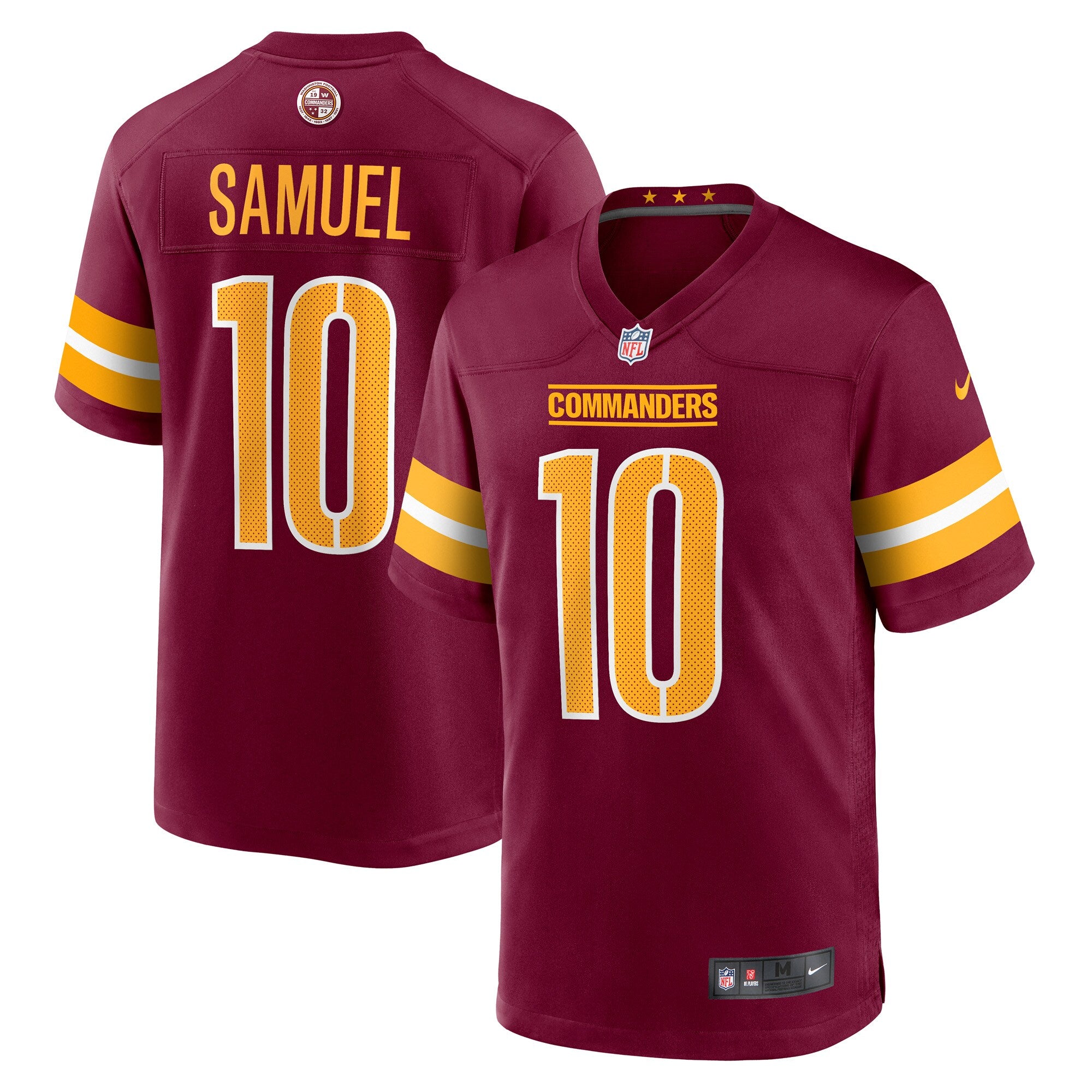 Curtis Samuel Washington Commanders Nike Player Game Jersey   Burgundy