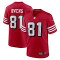 Terrell Owens San Francisco 49ers Nike Retired Alternate Game Jersey   Scarlet