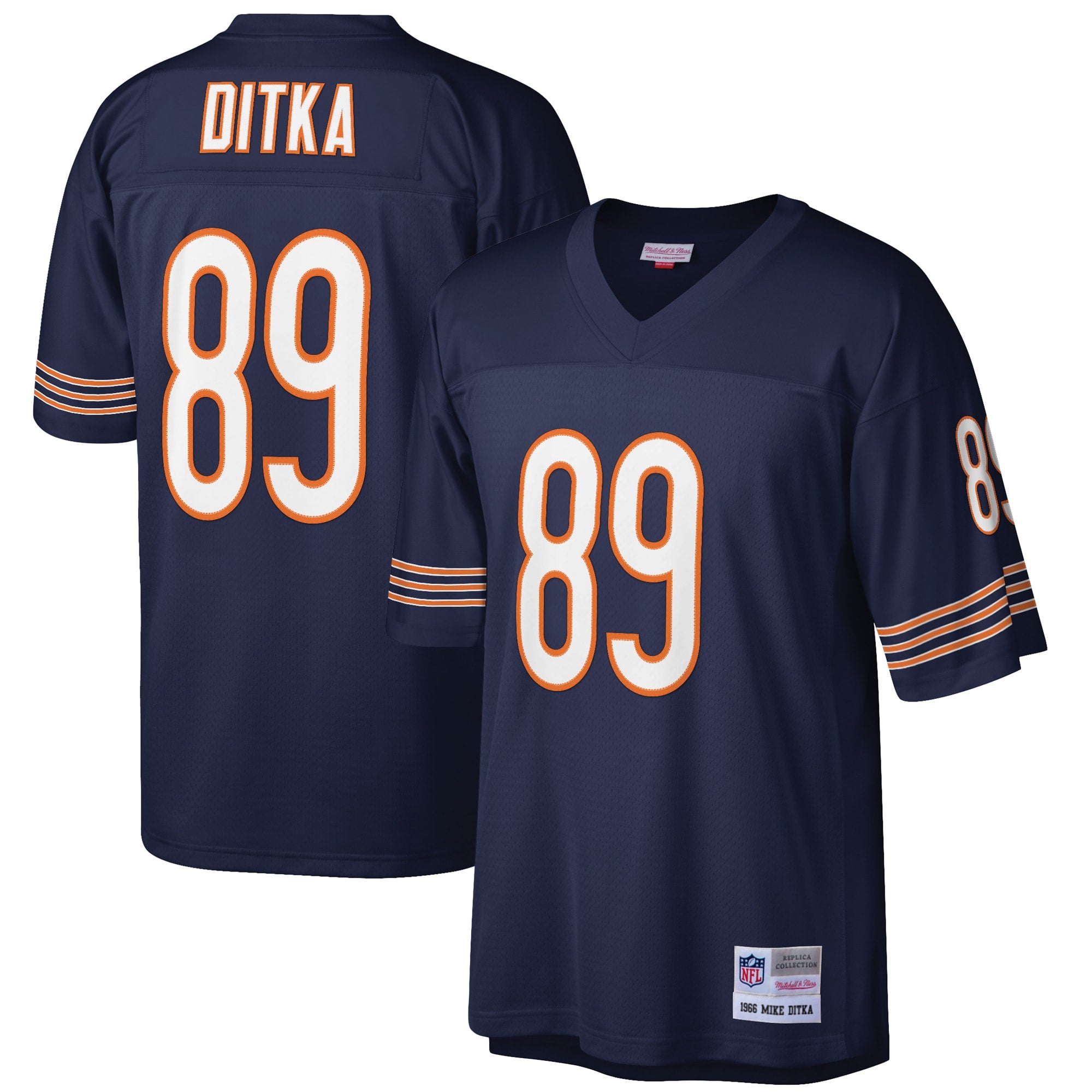 Mike Ditka Chicago Bears Mitchell   Ness Retired Player Legacy Replica Jersey   Navy