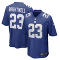 Men s Nike Gary Brightwell Royal New York Giants Team Game Player Jersey