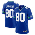 Men s Nike Steve Largent Royal Seattle Seahawks Throwback Retired Player Game Jersey