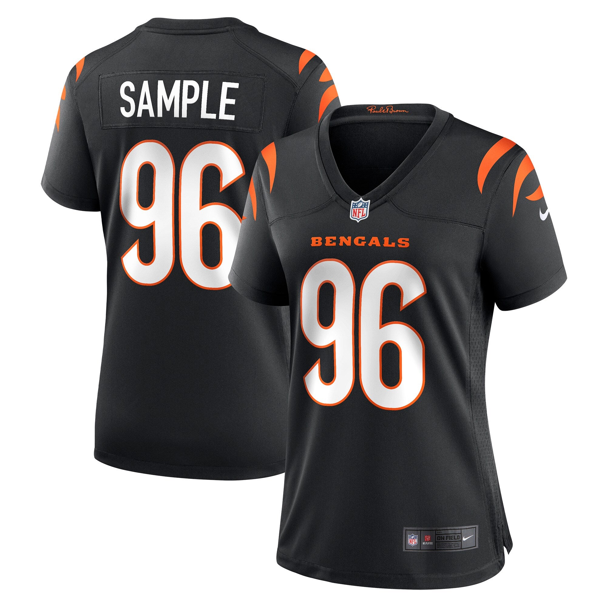 Cam Sample Cincinnati Bengals Nike Women s Game Jersey   Black