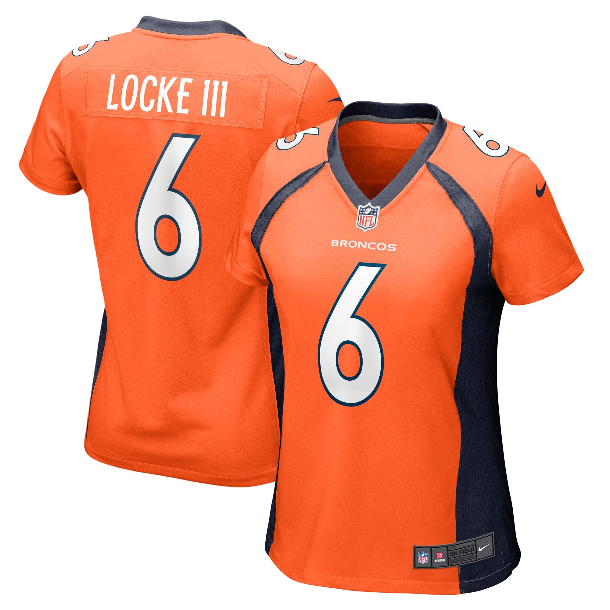 P.J. Locke Denver Broncos Nike Women s Game Player Jersey   Orange