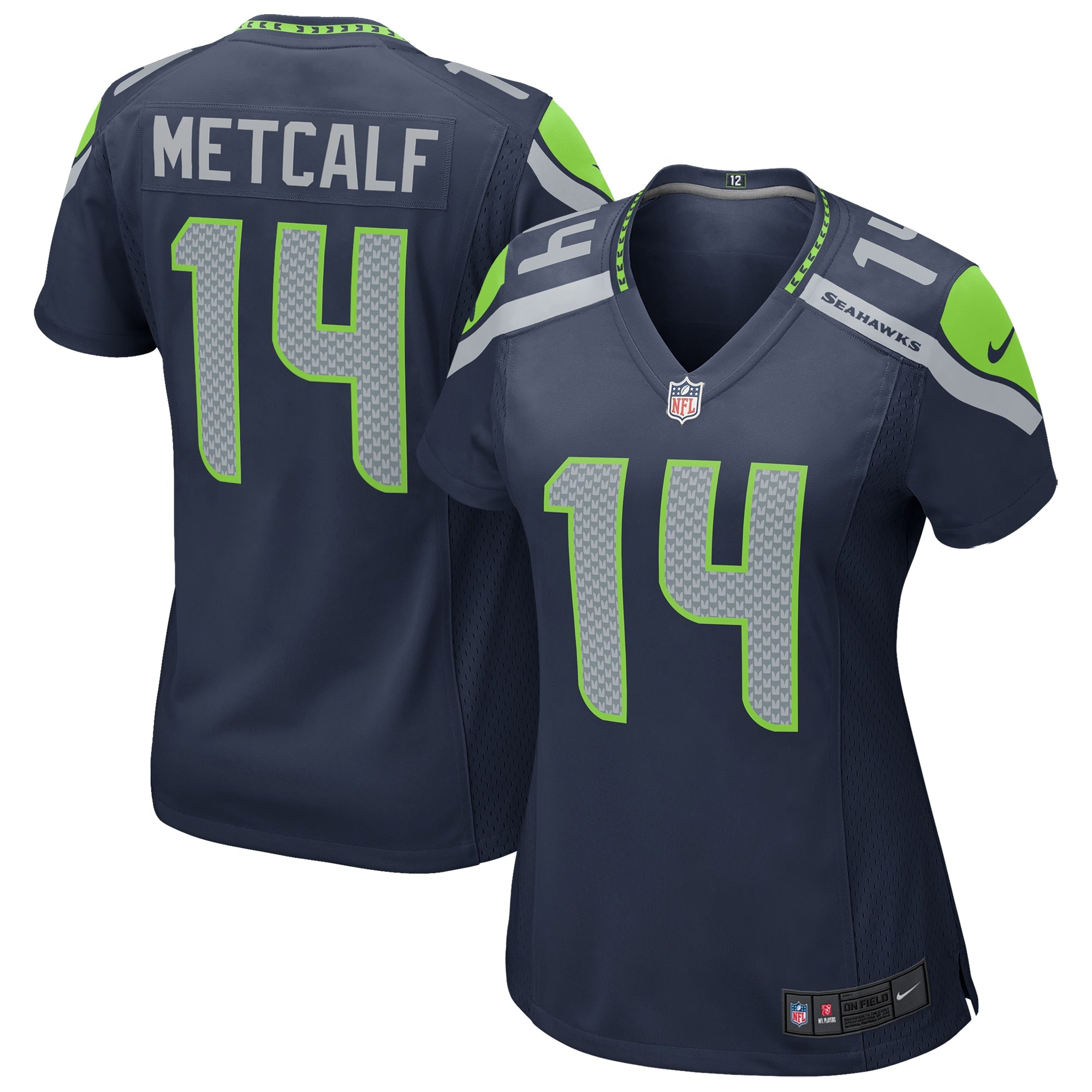DK Metcalf Seattle Seahawks Nike Women s Game Jersey College Navy