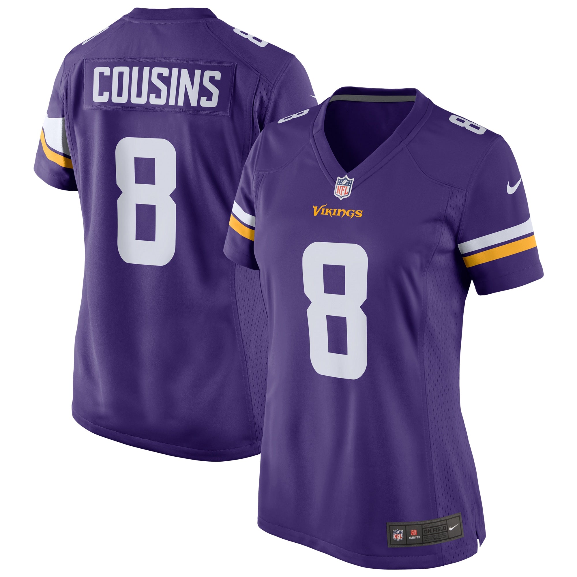 Kirk Cousins Minnesota Vikings Nike Women s Player Jersey   Purple