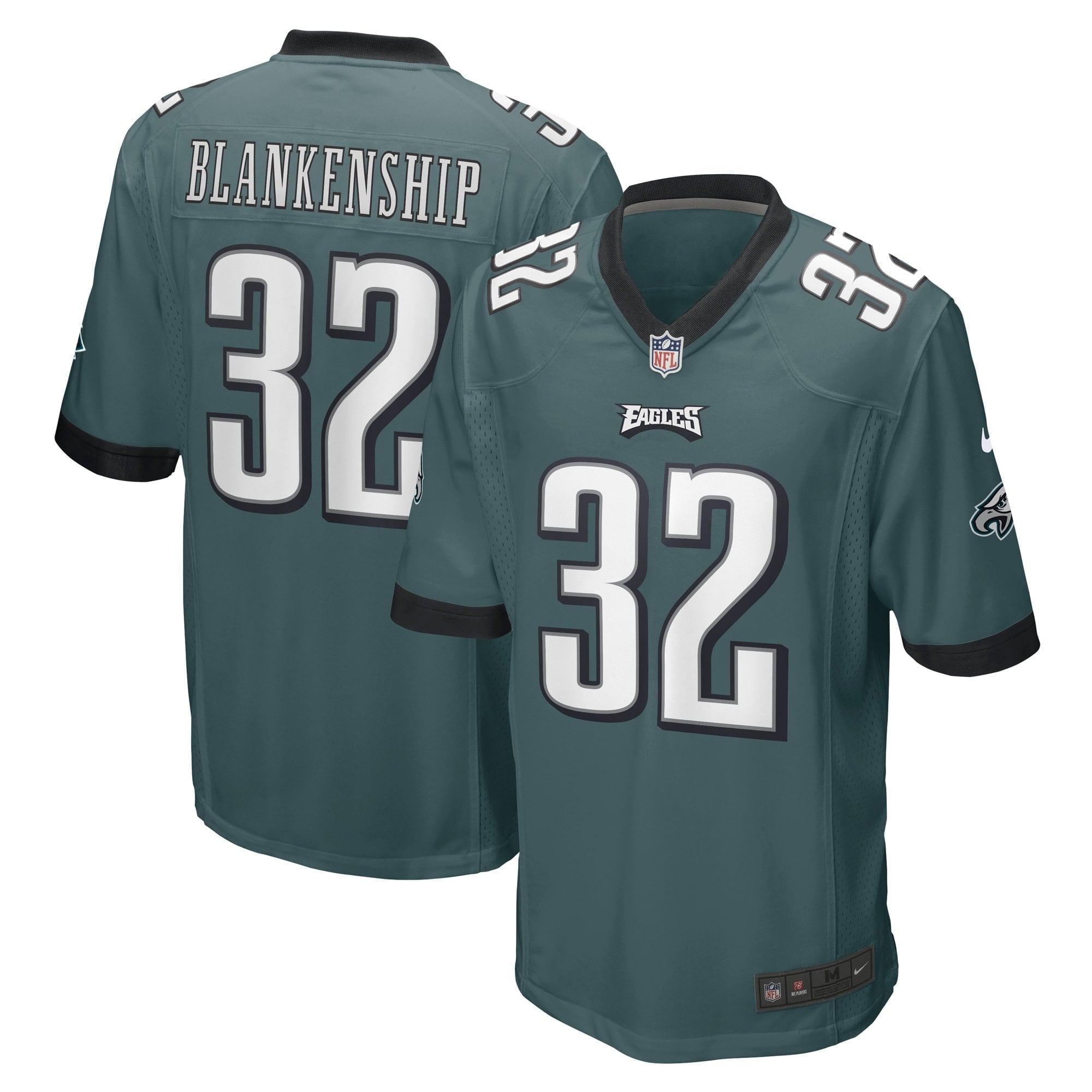 Men s Nike Reed Blankenship Midnight Green Philadelphia Eagles Game Player Jersey