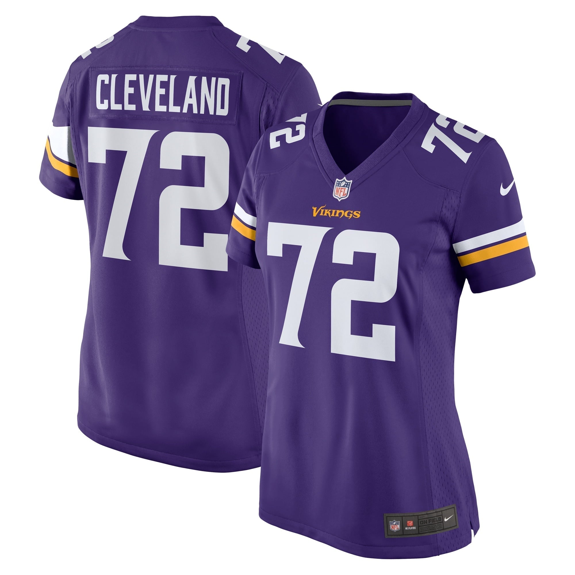 Women s Nike Ezra Cleveland Purple Minnesota Vikings Game Jersey