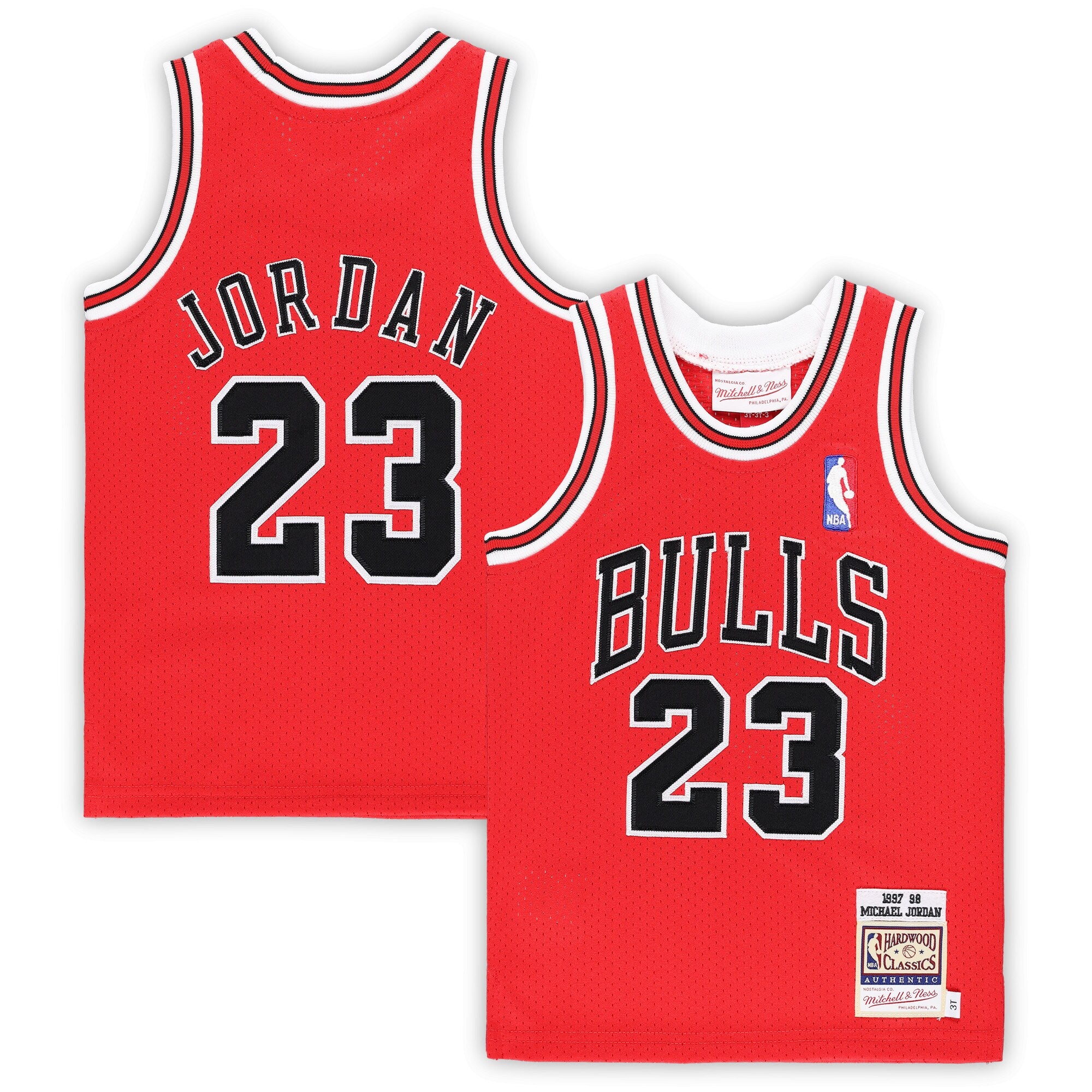 Michael Jordans Chicago Bulls Mitchell & Ness Toddler 1997/98 Hardwood Classics Authentic Jersey - Red