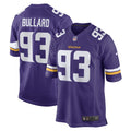 Men s Nike Jonathan Bullard Purple Minnesota Vikings Game Player Jersey
