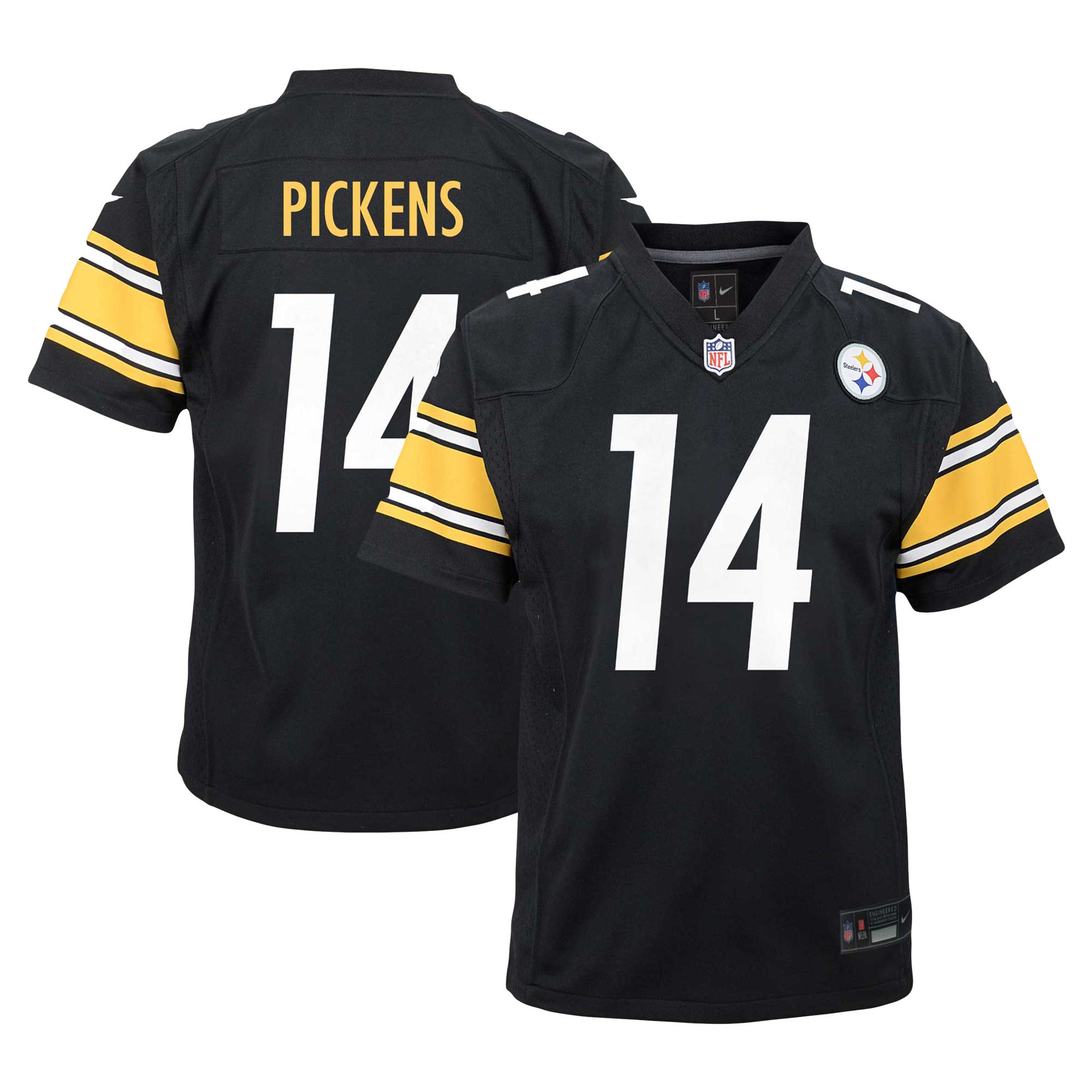 George Pickens Pittsburgh Steelers Nike Youth Game Jersey   Black