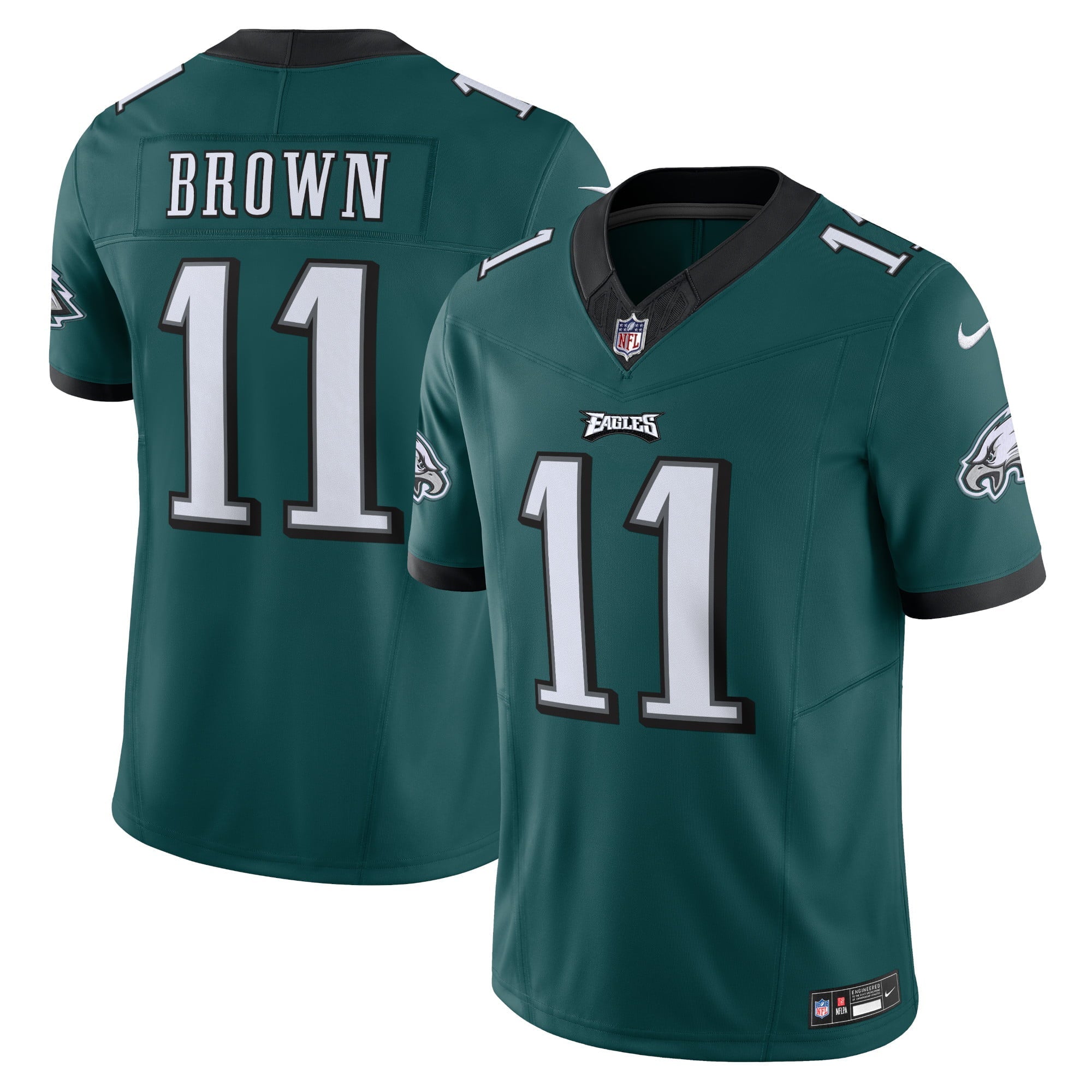 Men s Nike A.J. Brown Green Philadelphia Eagles Vapor F.U.S.E. Limited Jersey