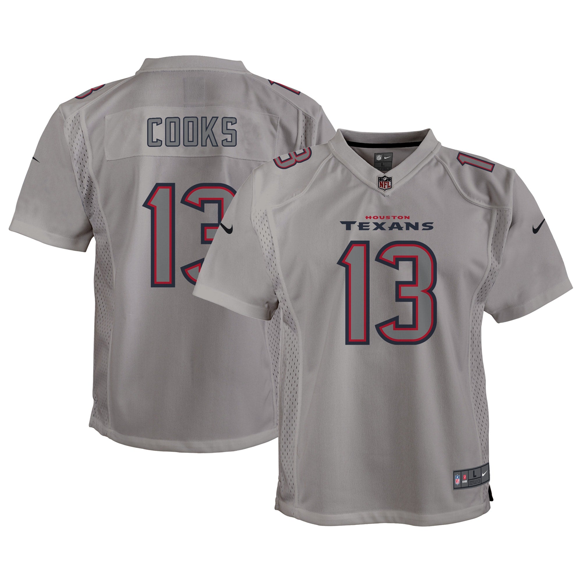 Brandin Cooks Houston Texans Nike Youth Atmosphere Game Jersey   Gray