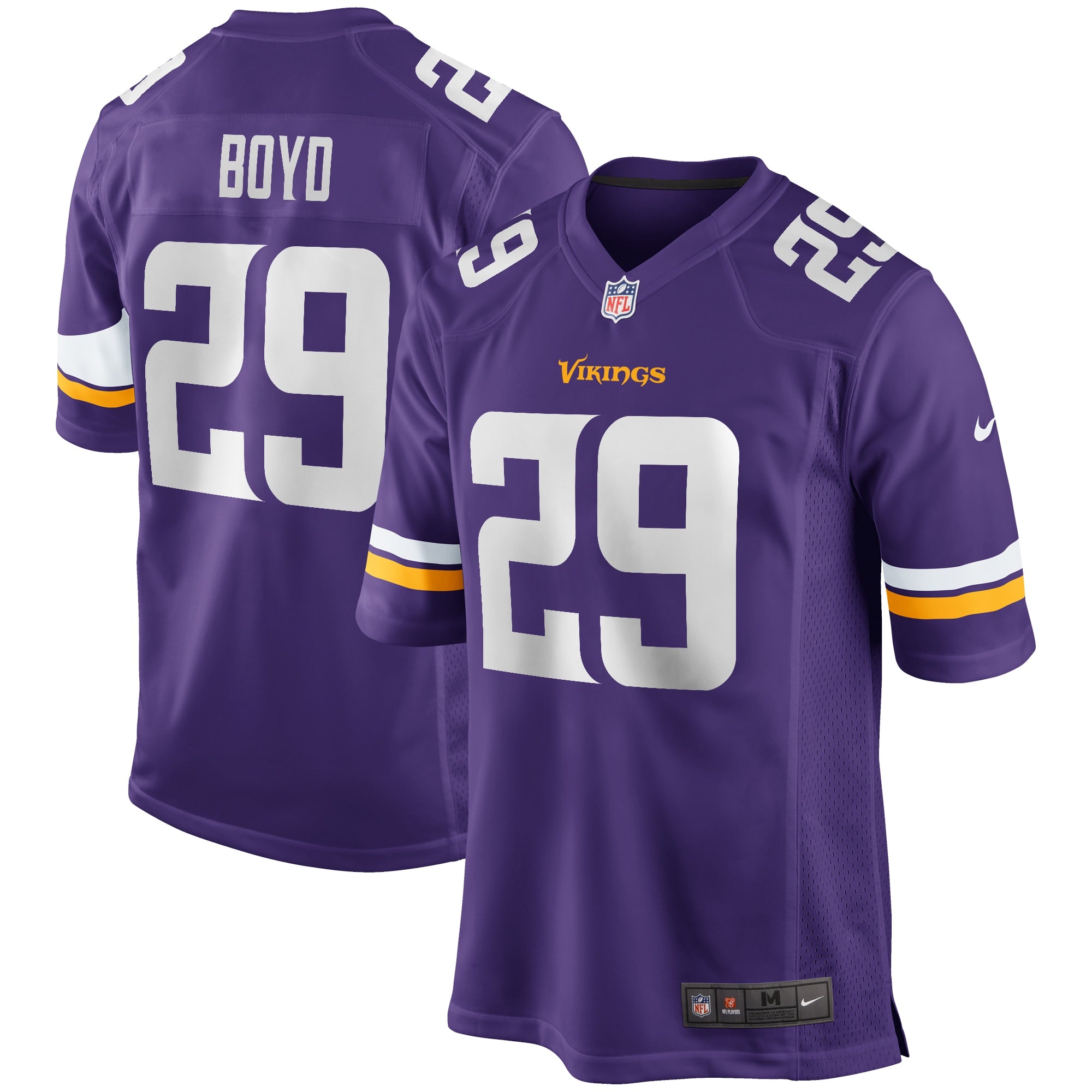Kris Boyd Minnesota Vikings Nike Game Jersey   Purple