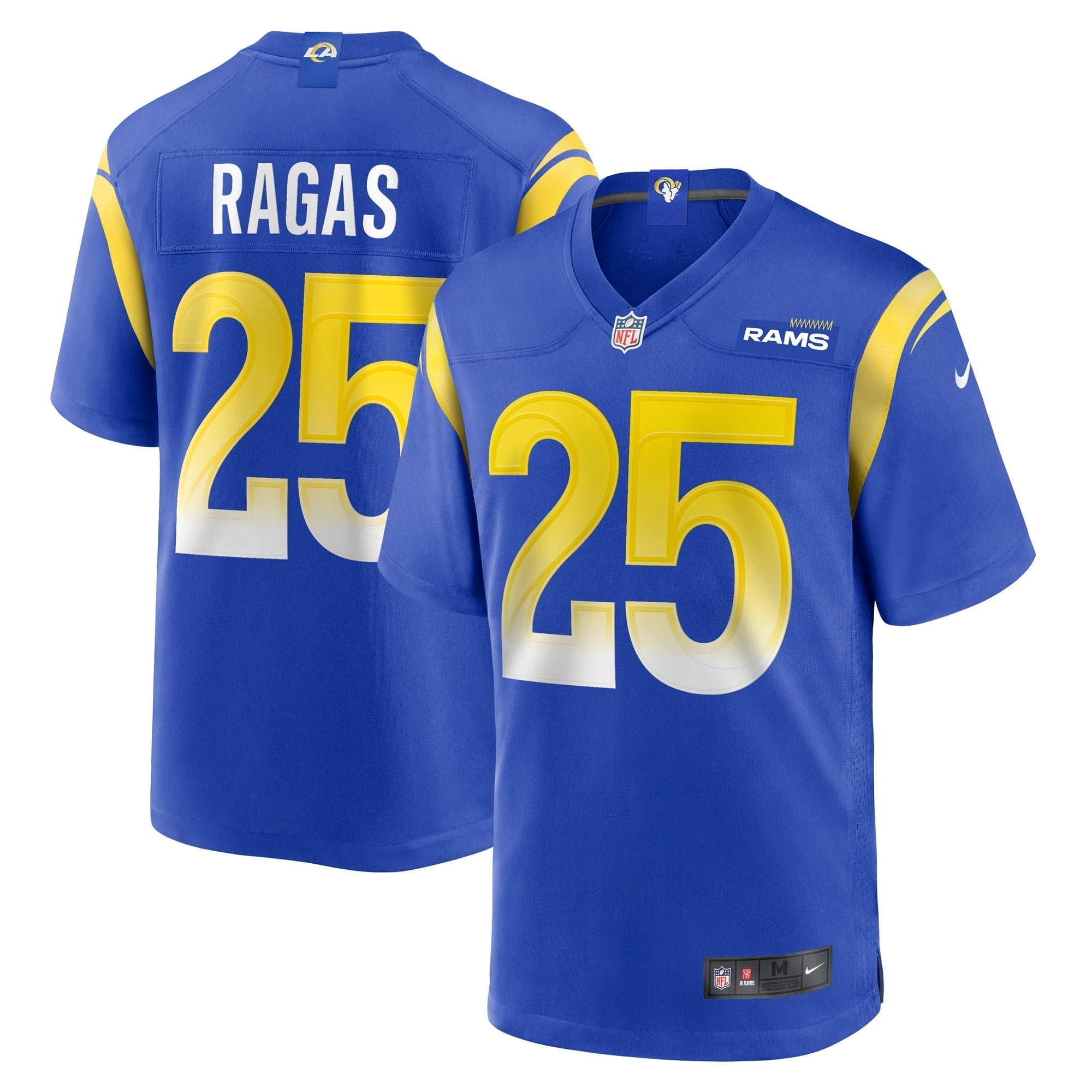 Men s Nike Trey Ragas Royal Los Angeles Rams Game Player Jersey