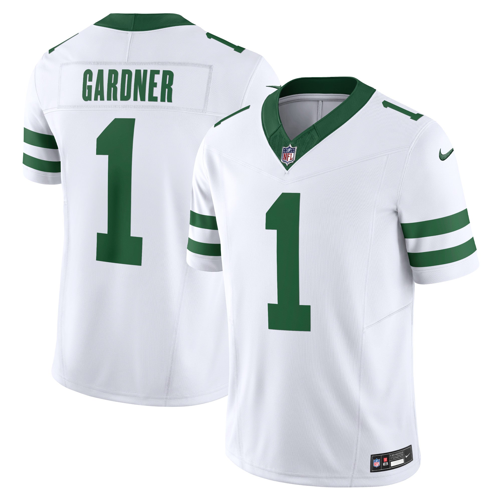 Ahmad Sauce Gardner New York Jets Nike Vapor F.U.S.E. Limited Jersey   White