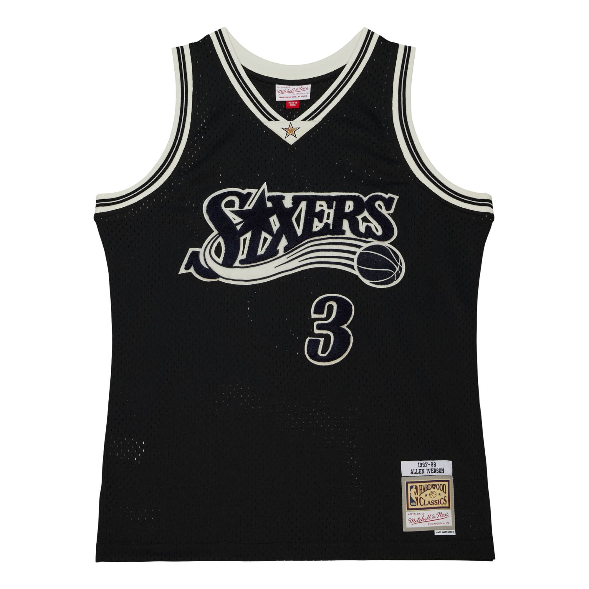 Off Court Chenille Swingman Allen Iverson Philadelphia 76ers 2000-01 Jersey