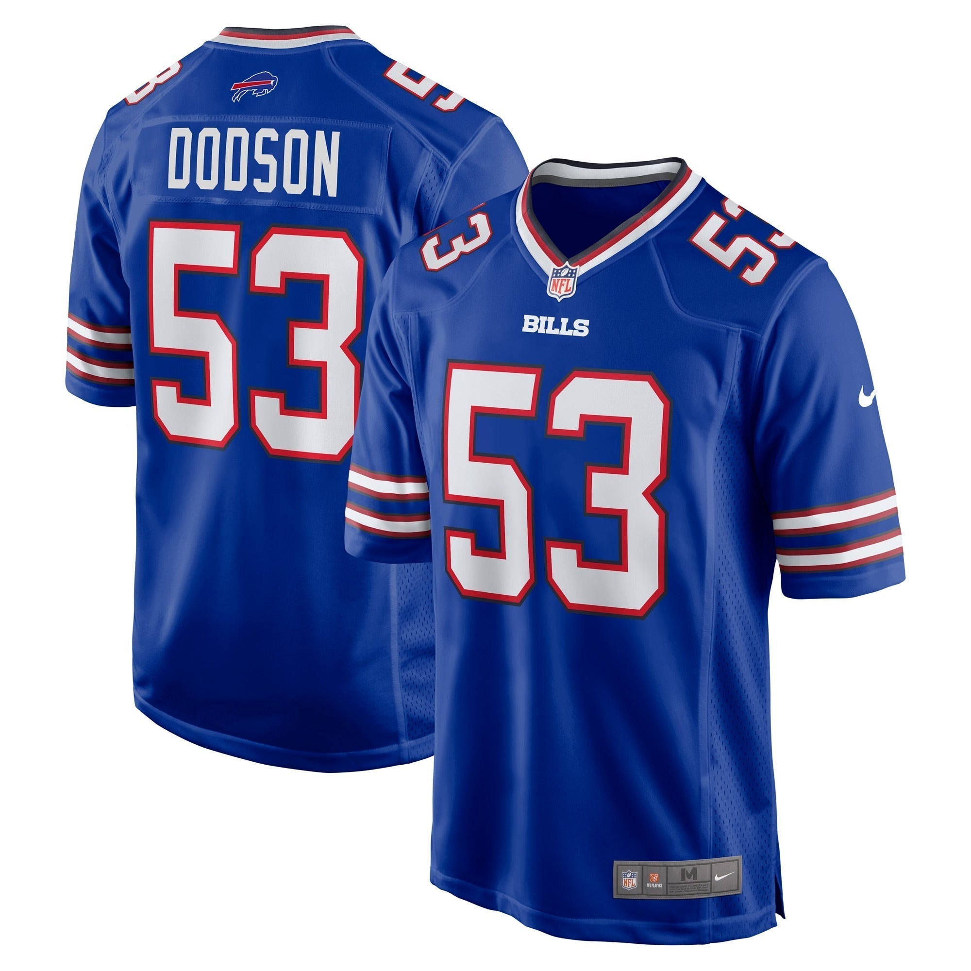 Men s Nike Tyrel Dodson Royal Buffalo Bills Game Player Jersey