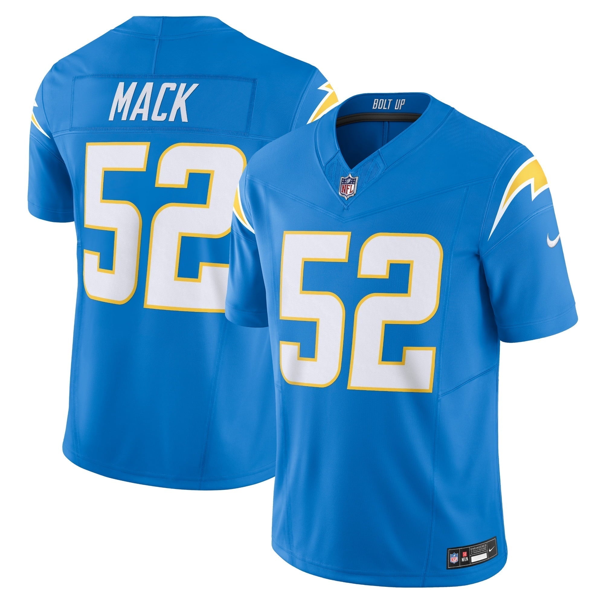 Men s Nike Khalil Mack Powder Blue Los Angeles Chargers Vapor F.U.S.E. Limited Jersey