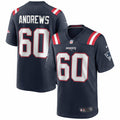 Men s Nike David Andrews Navy New England Patriots Game Jersey