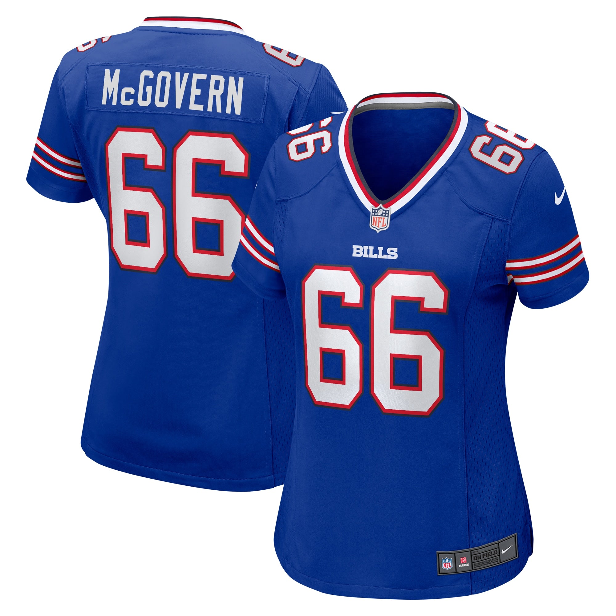 Connor McGovern Buffalo Bills Nike Women s Game Player Jersey   Royal