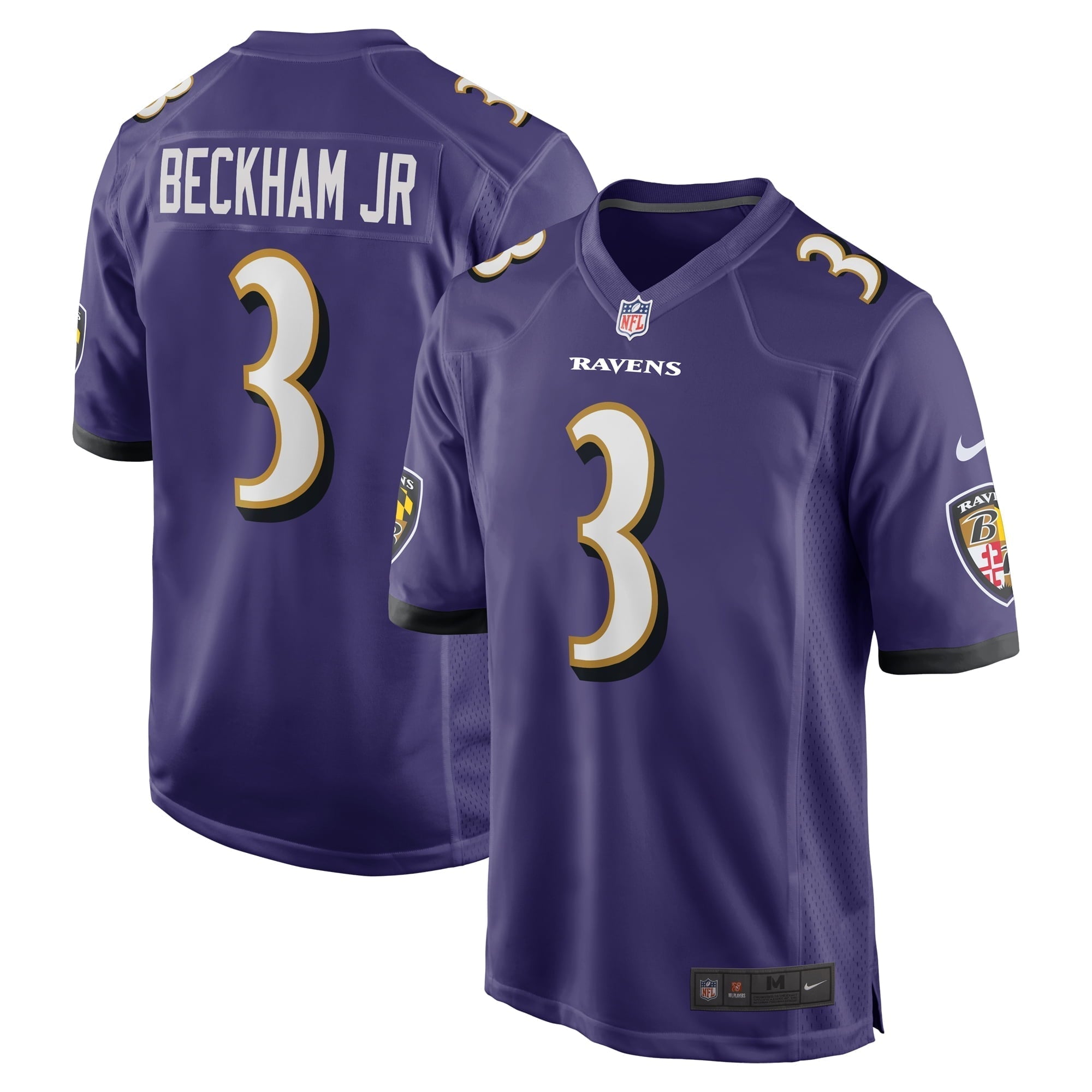 Men s Nike Odell Beckham Jr. Purple Baltimore Ravens Game Jersey