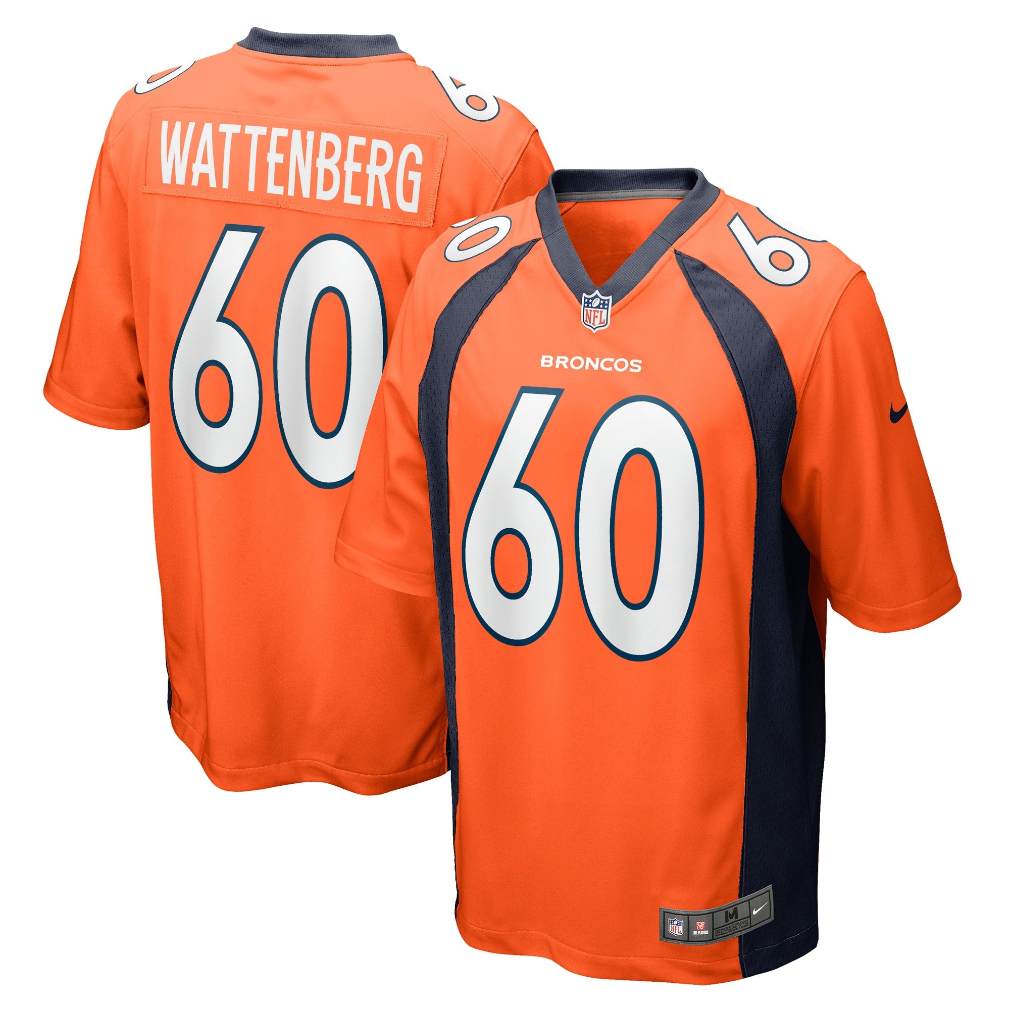 Luke Wattenberg Denver Broncos Nike Game Player Jersey   Orange