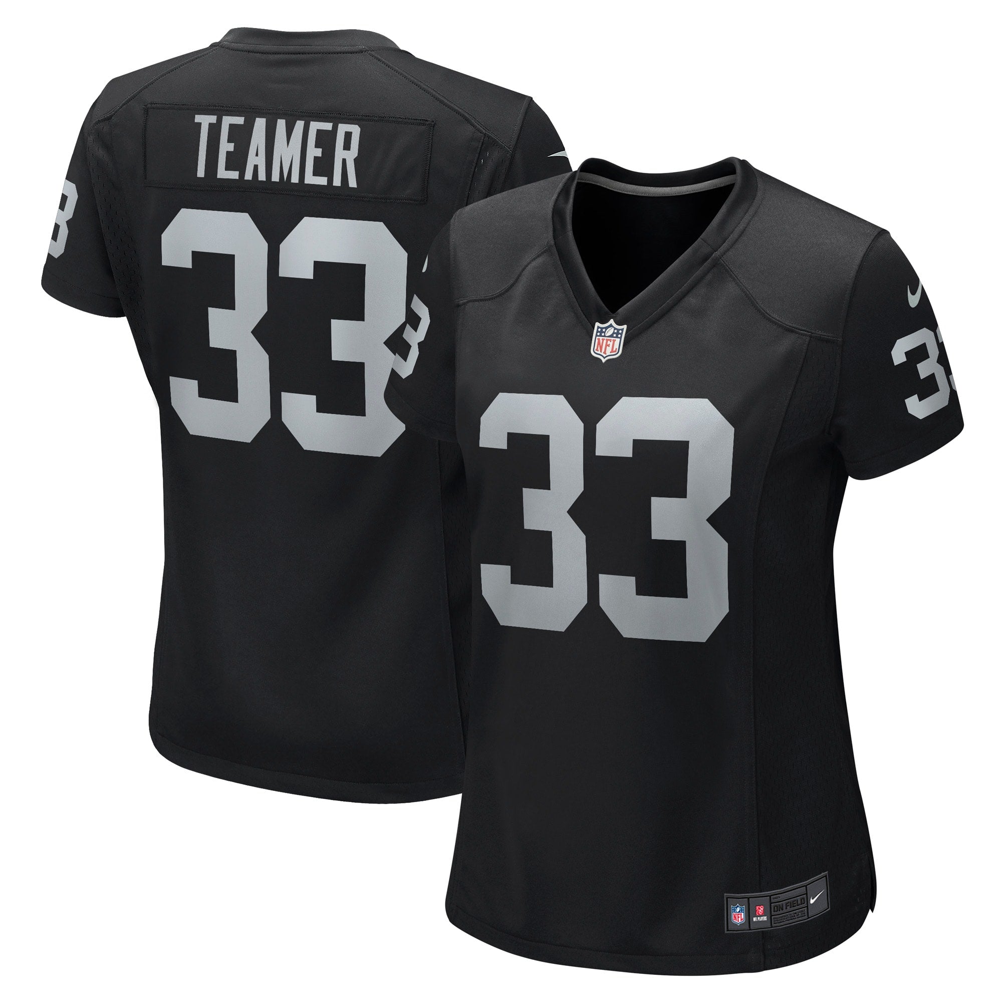 Roderic Teamer Las Vegas Raiders Nike Women s Game Jersey   Black
