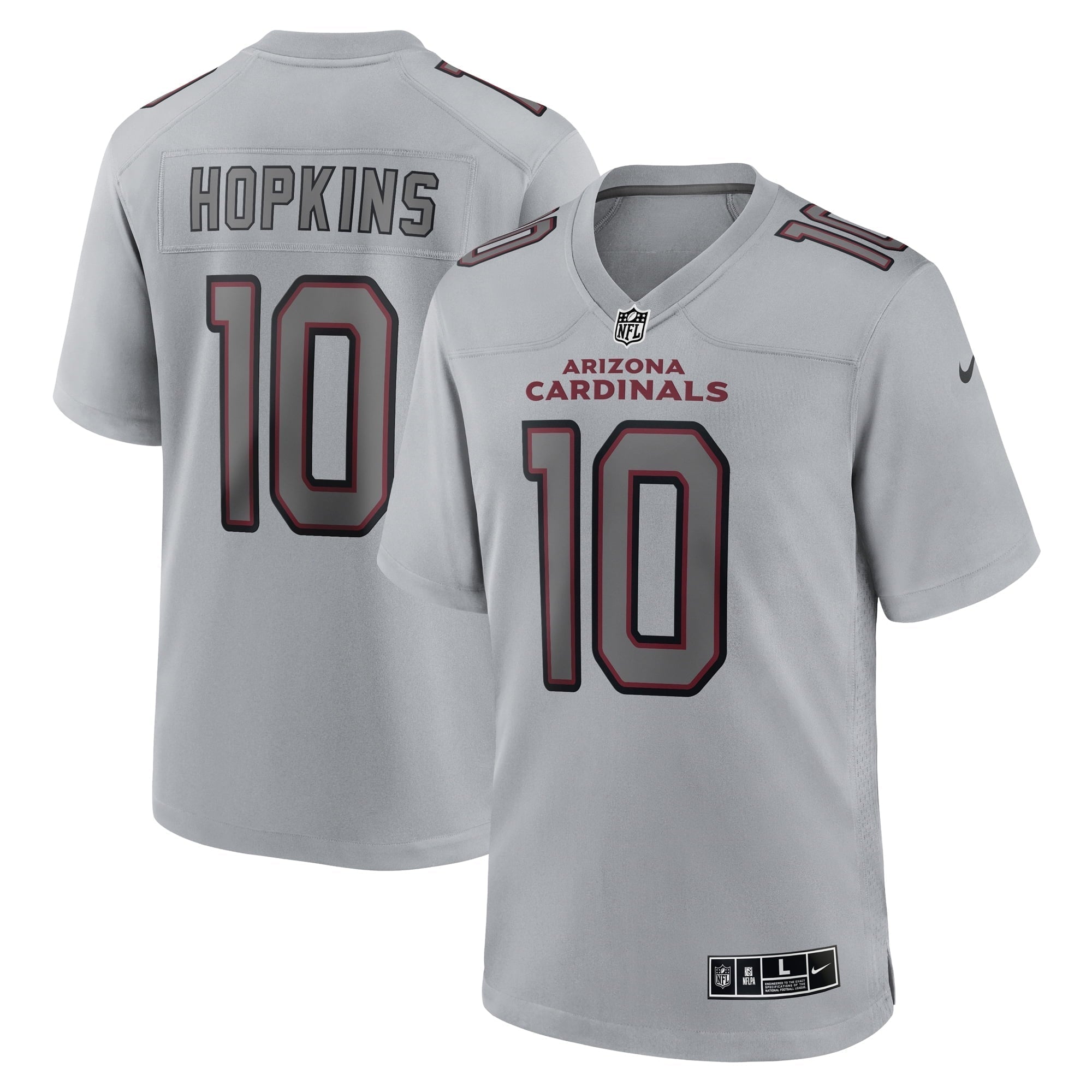 Men s Nike DeAndre Hopkins Gray Arizona Cardinals Atmosphere Fashion Game Jersey