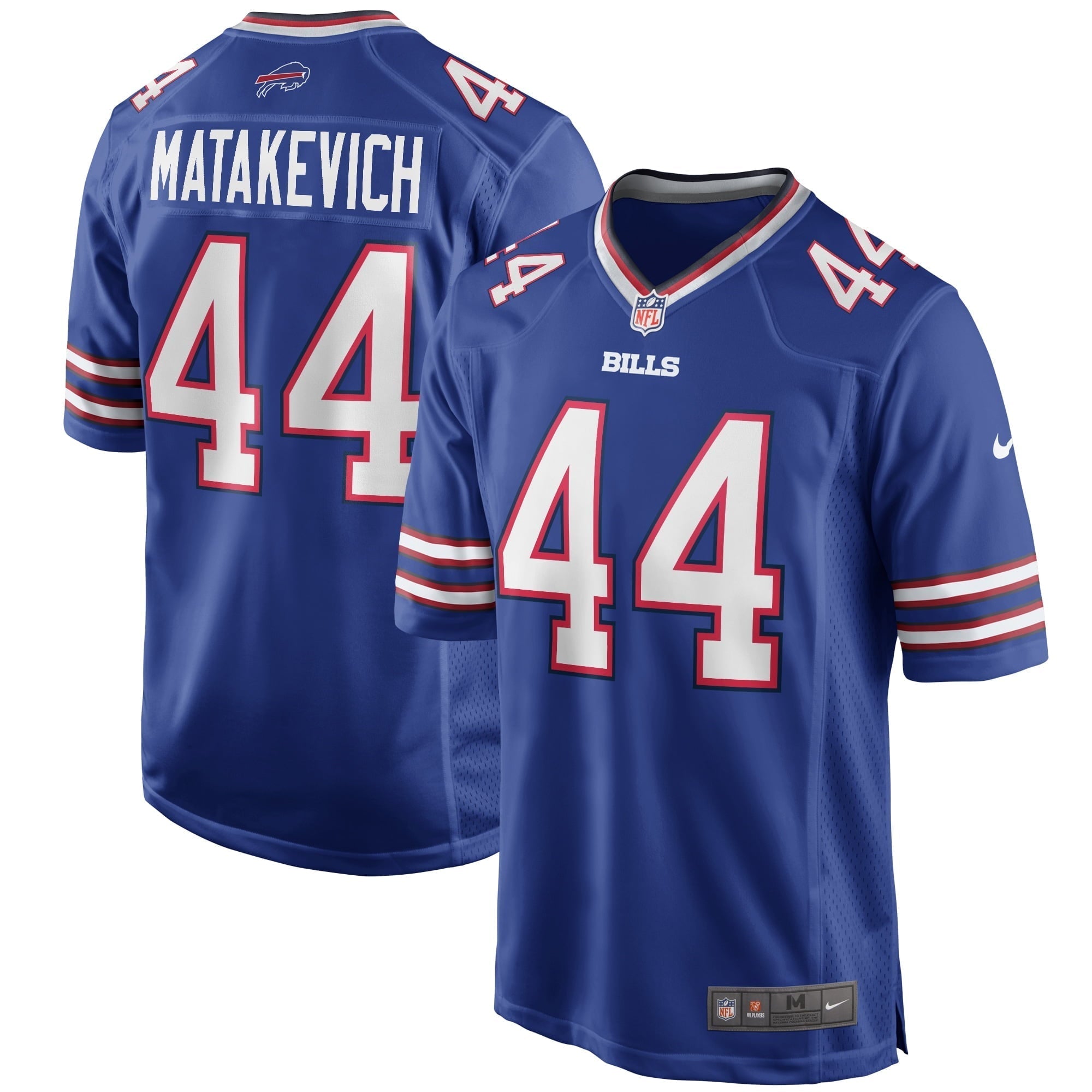 Men s Nike Tyler Matakevich Royal Buffalo Bills Game Player Jersey