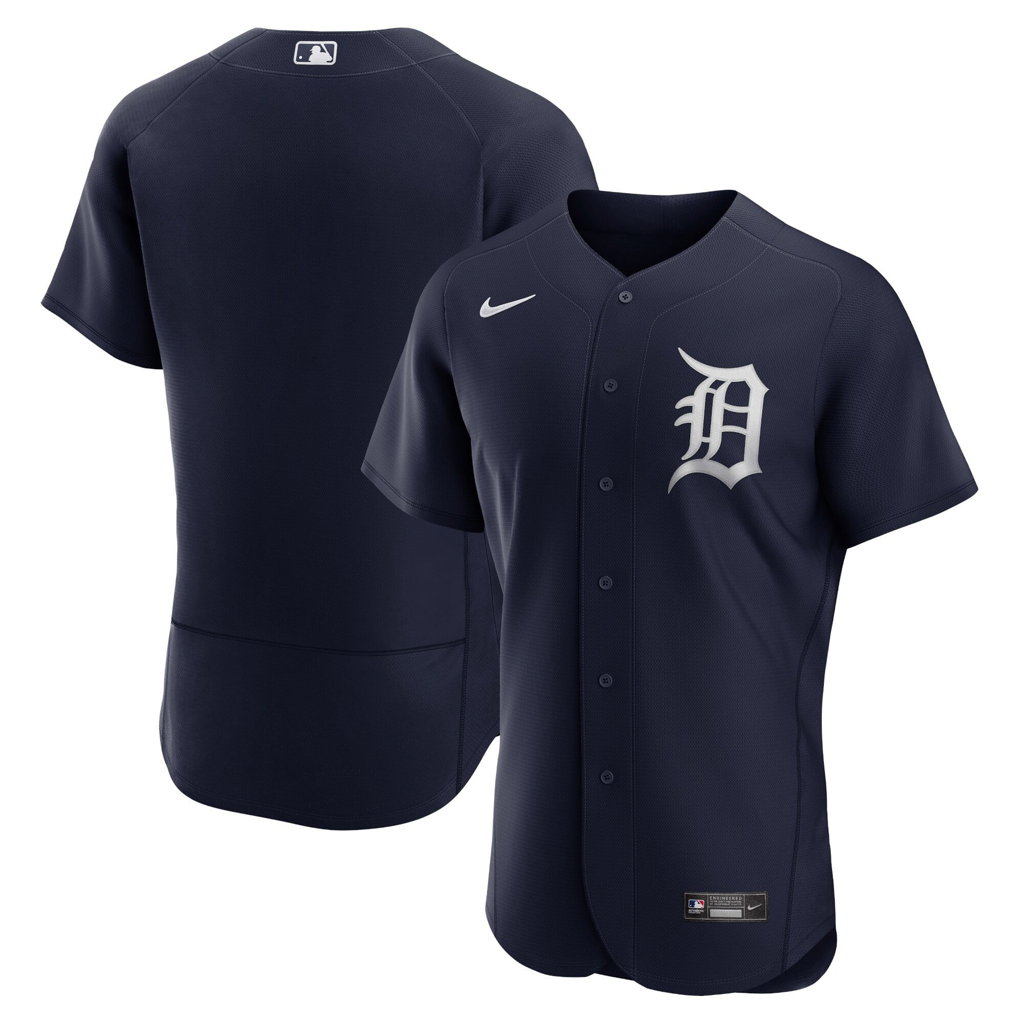Men's Nike Navy Detroit Tigers Alternate Logo Authentic Team Jersey