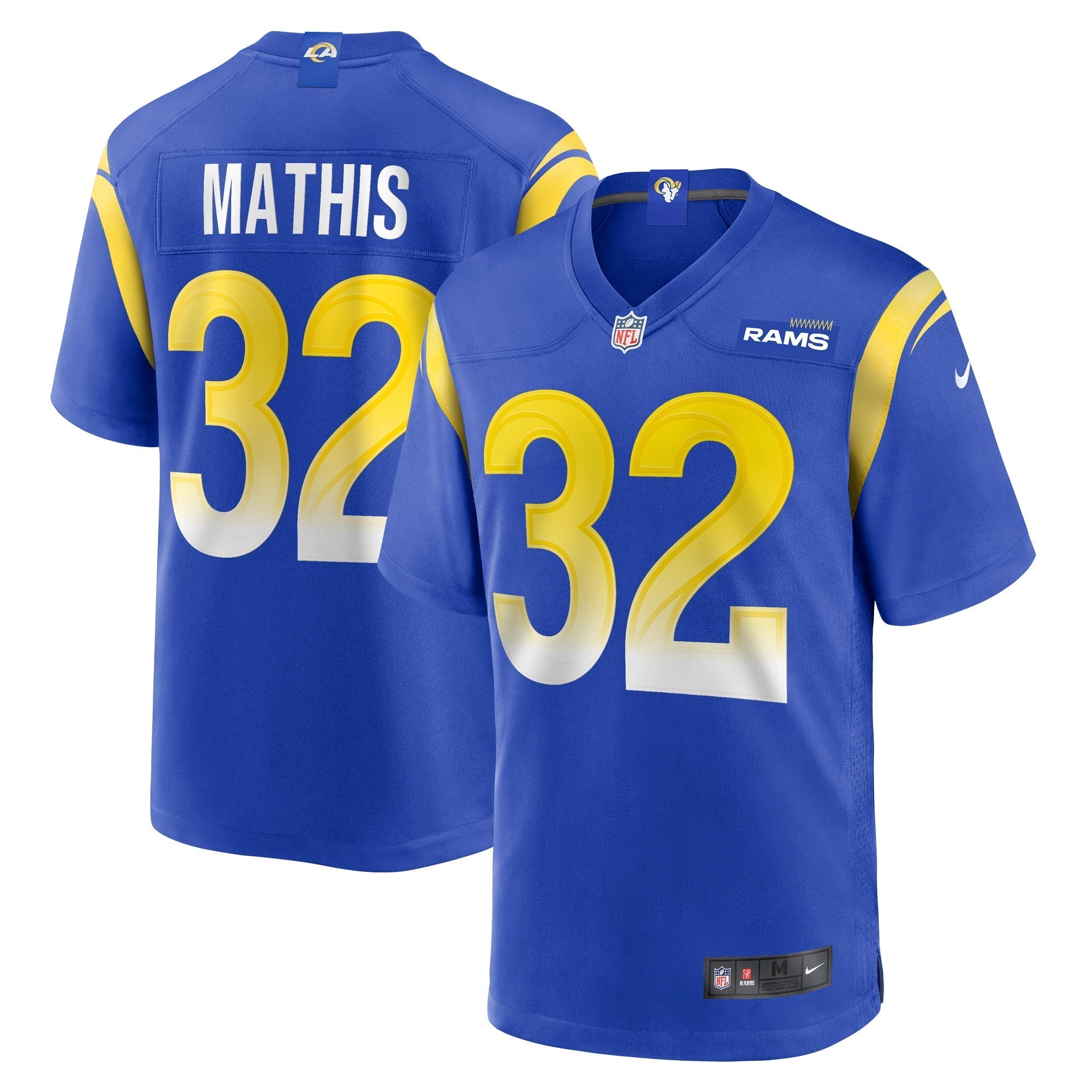 Men s Nike Ochaun Mathis Royal Los Angeles Rams Home Game Jersey