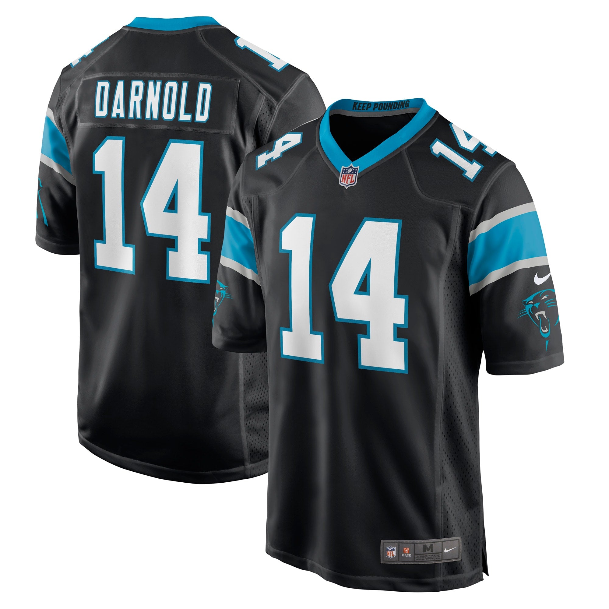 Sam Darnold Carolina Panthers Nike Game Player Jersey   Black