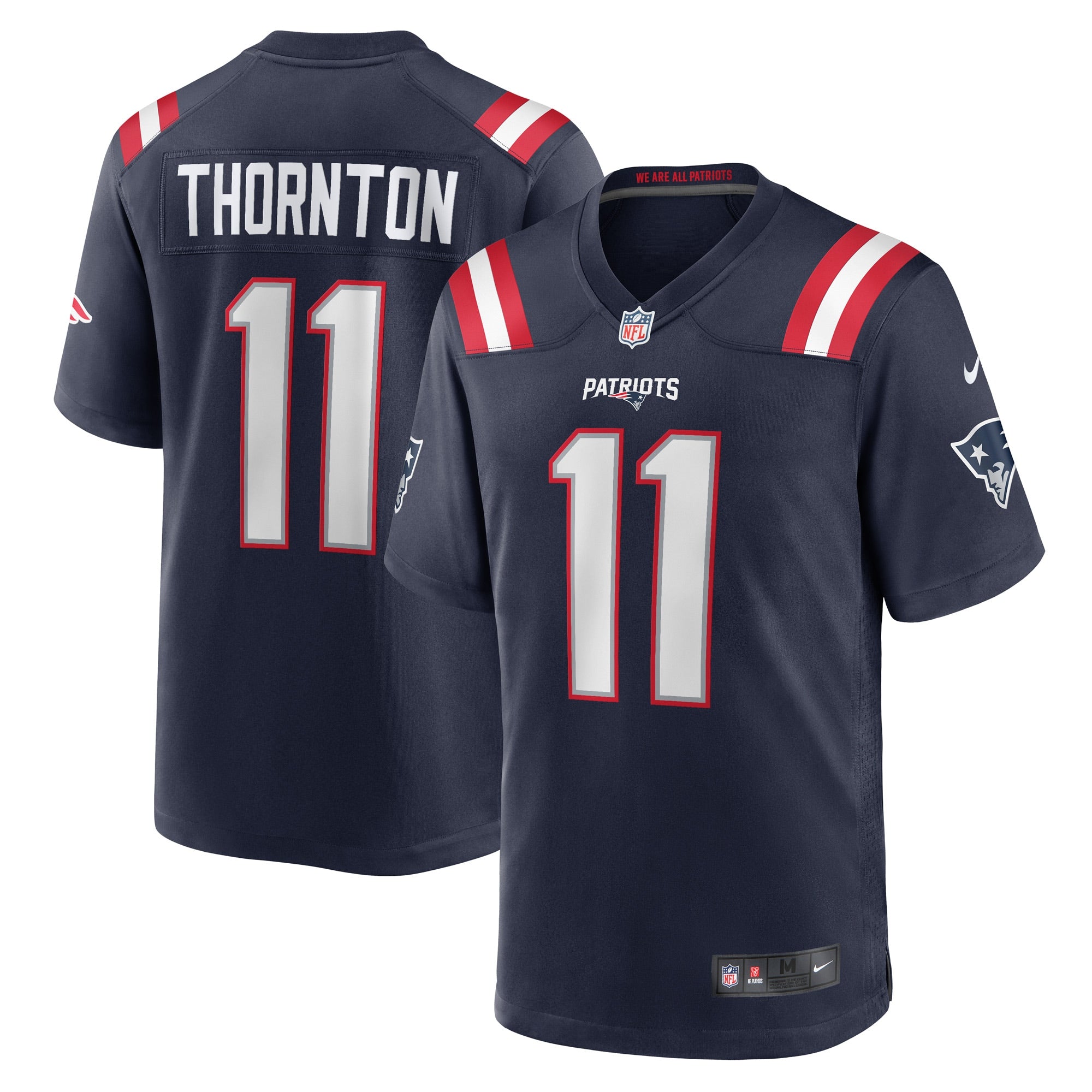 Tyquan Thornton New England Patriots Nike Game Player Jersey   Navy