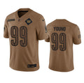 Men s Washington Commanders Chase Young 2023 Brown Salute To Service Limited Stitched Jersey