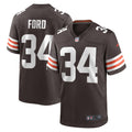 Men s Nike Jerome Ford Brown Cleveland Browns Game Player Jersey