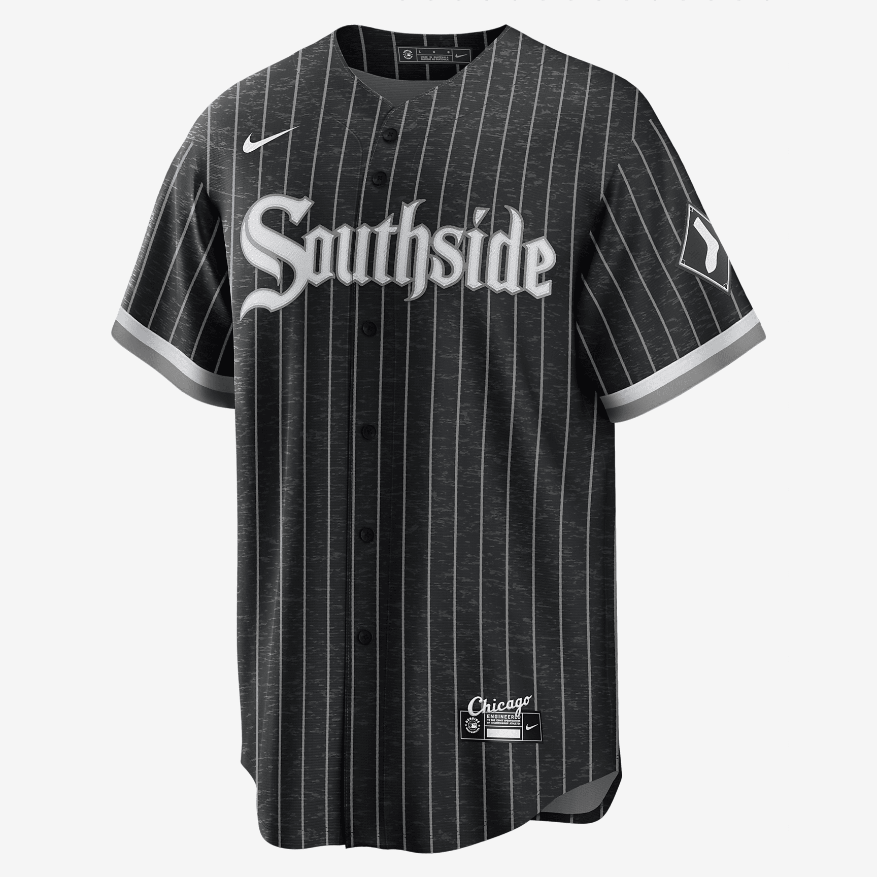 MLB Chicago White Sox City Connect (Bo Jackson) Men's Replica Baseball Jersey - Black/Anthracite