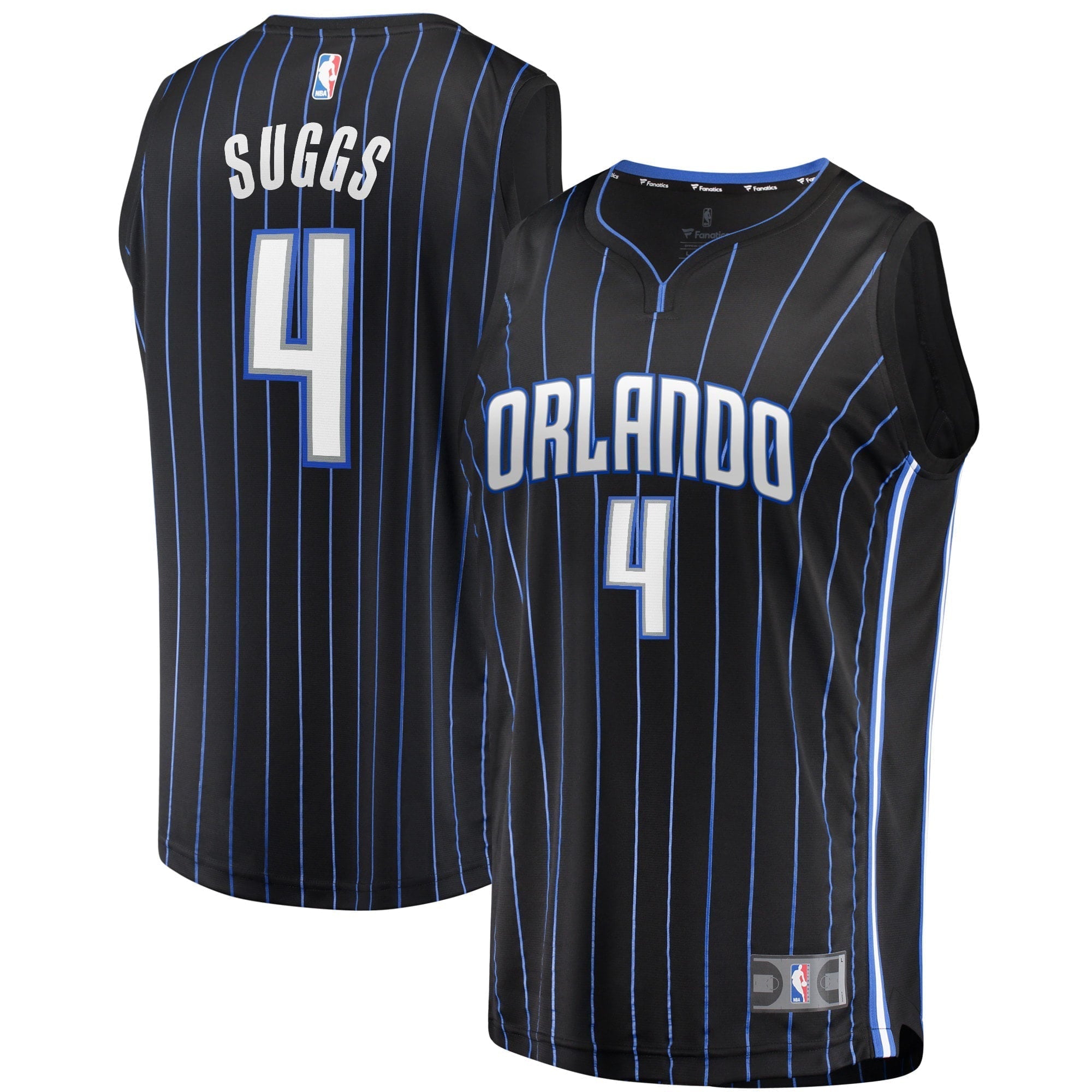 Youth Fanatics Branded Jalen Suggs Black Orlando Magic 2021 NBA Draft First Round Pick Fast Break Replica Jersey - Icon