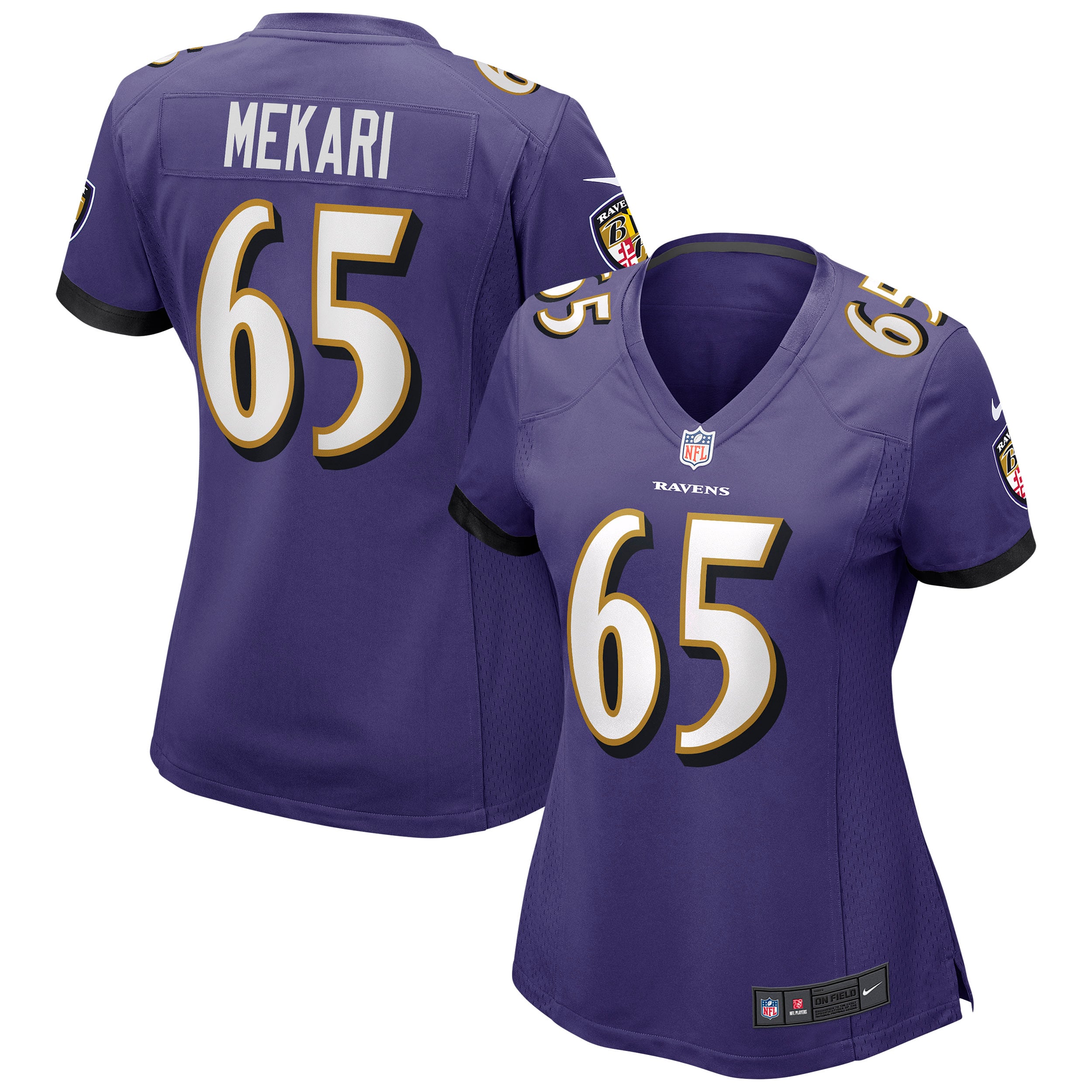 Patrick Mekari Baltimore Ravens Nike Women s Game Jersey   Purple
