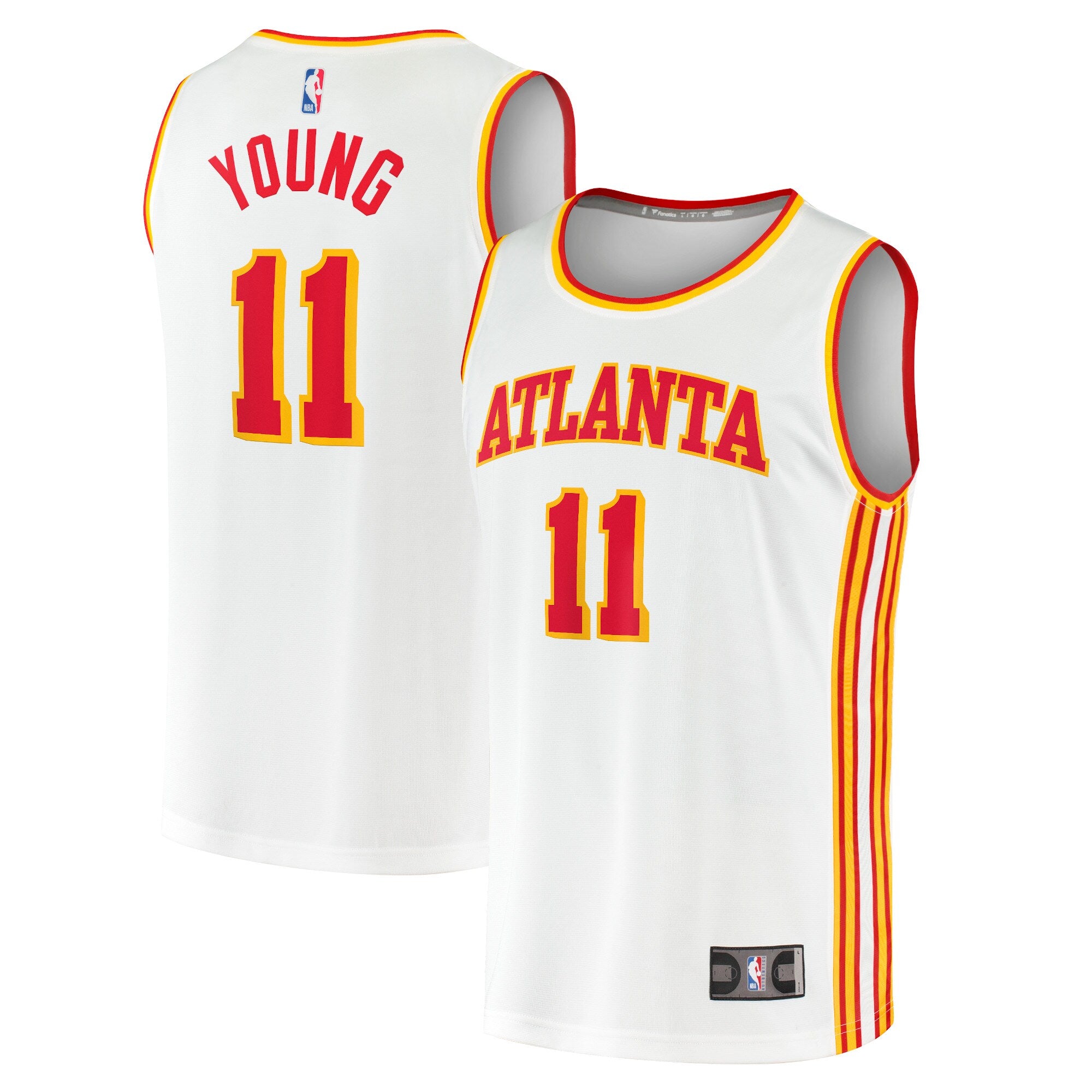 Trae Young Atlanta Hawks, NBA Jerseys Fanatics Branded 2020/21 Fast Break Player Jersey - Association Edition - White