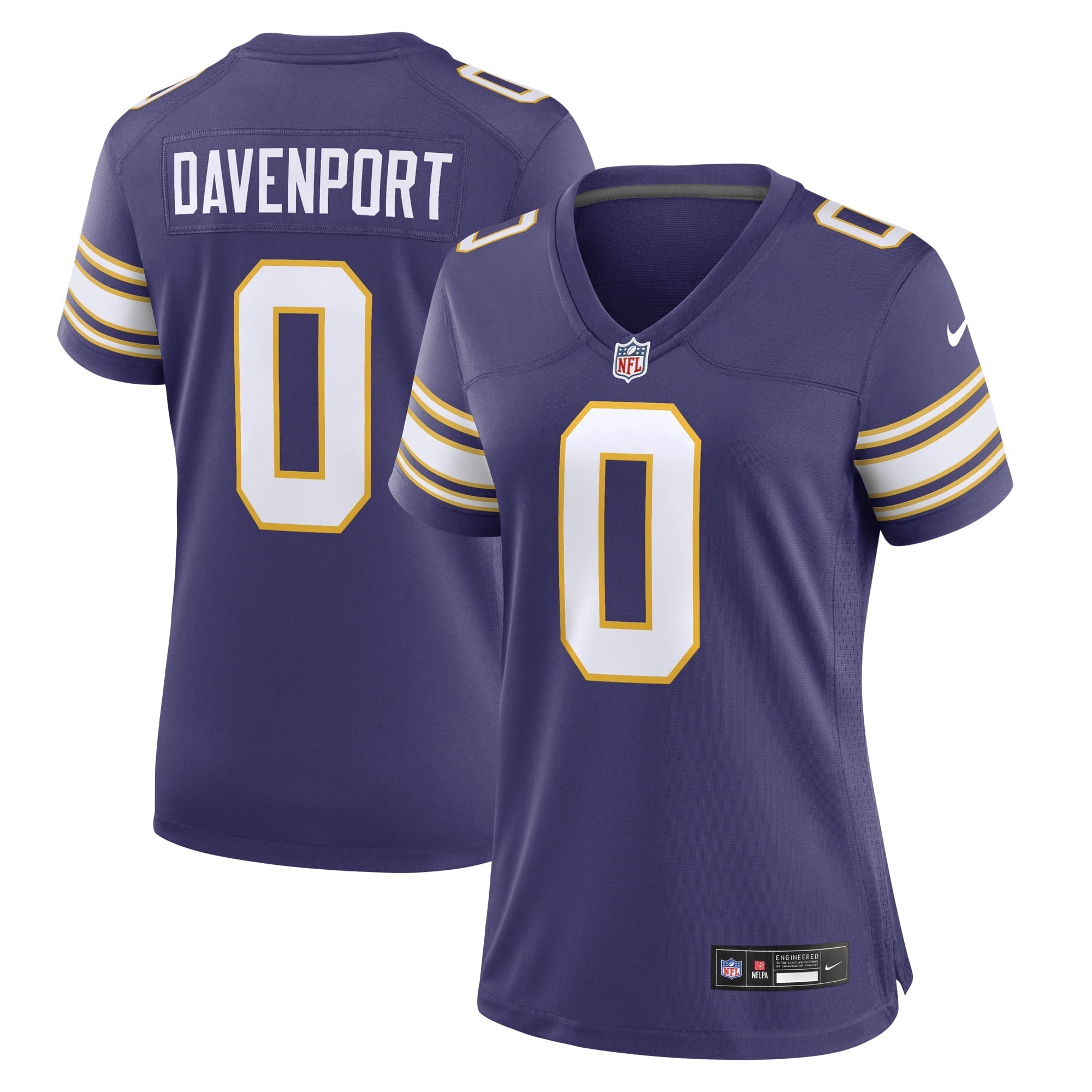 Women s Nike Marcus Davenport Purple Minnesota Vikings Classic Player Game Jersey