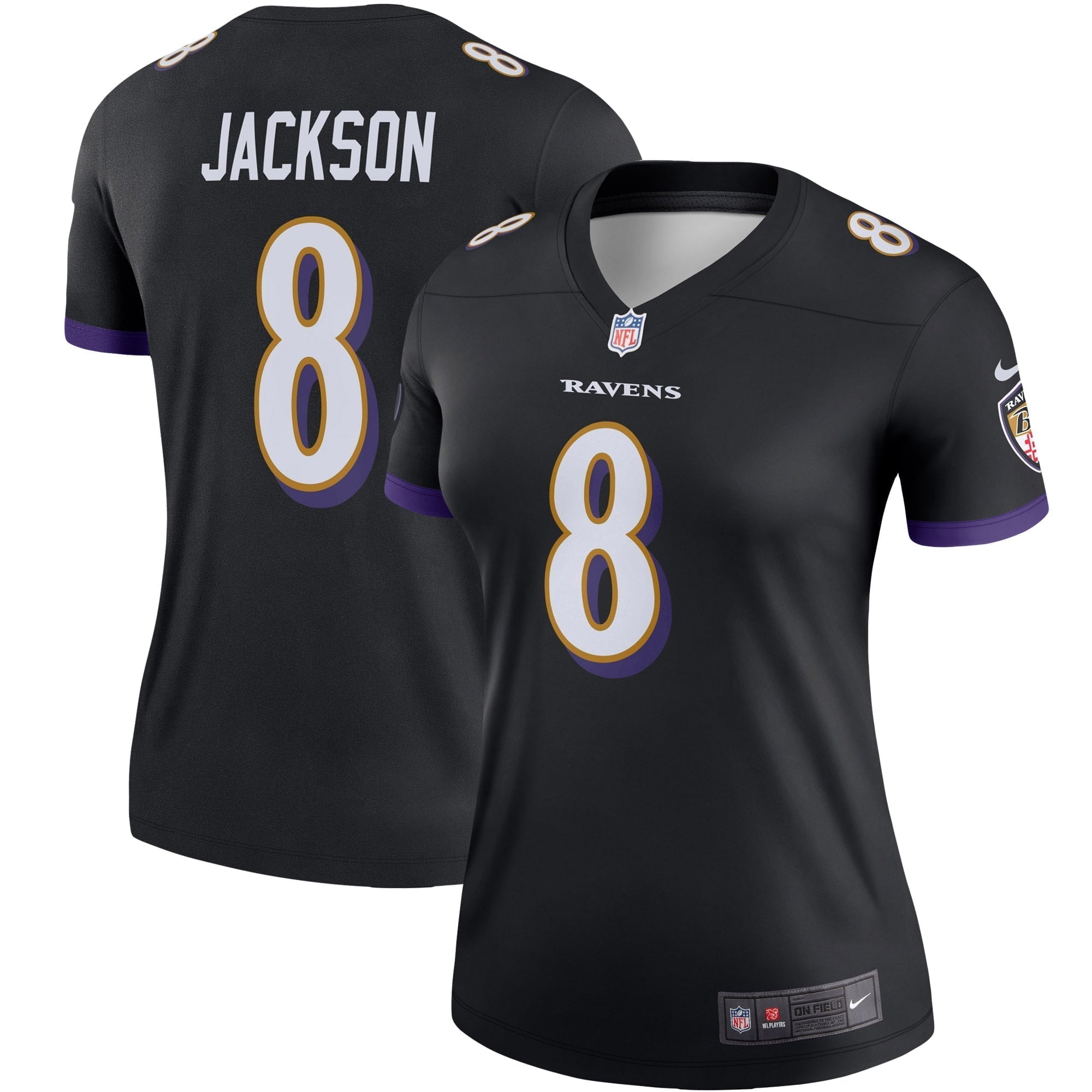 Women s Nike Lamar Jackson Black Baltimore Ravens Legend Team Jersey