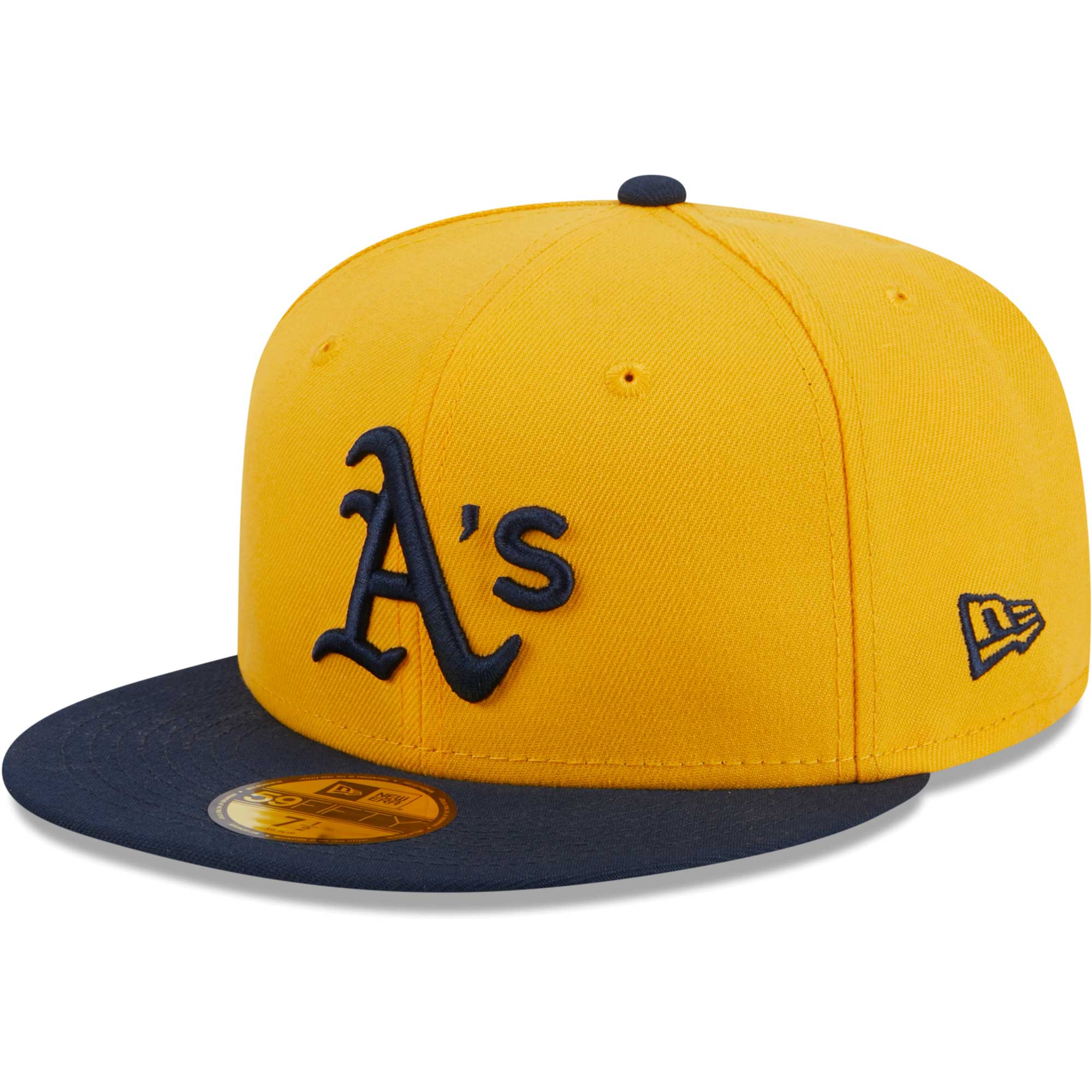Oakland Athletics New Era Two-Tone Color Pack 59FIFTY Fitted Hat - Gold