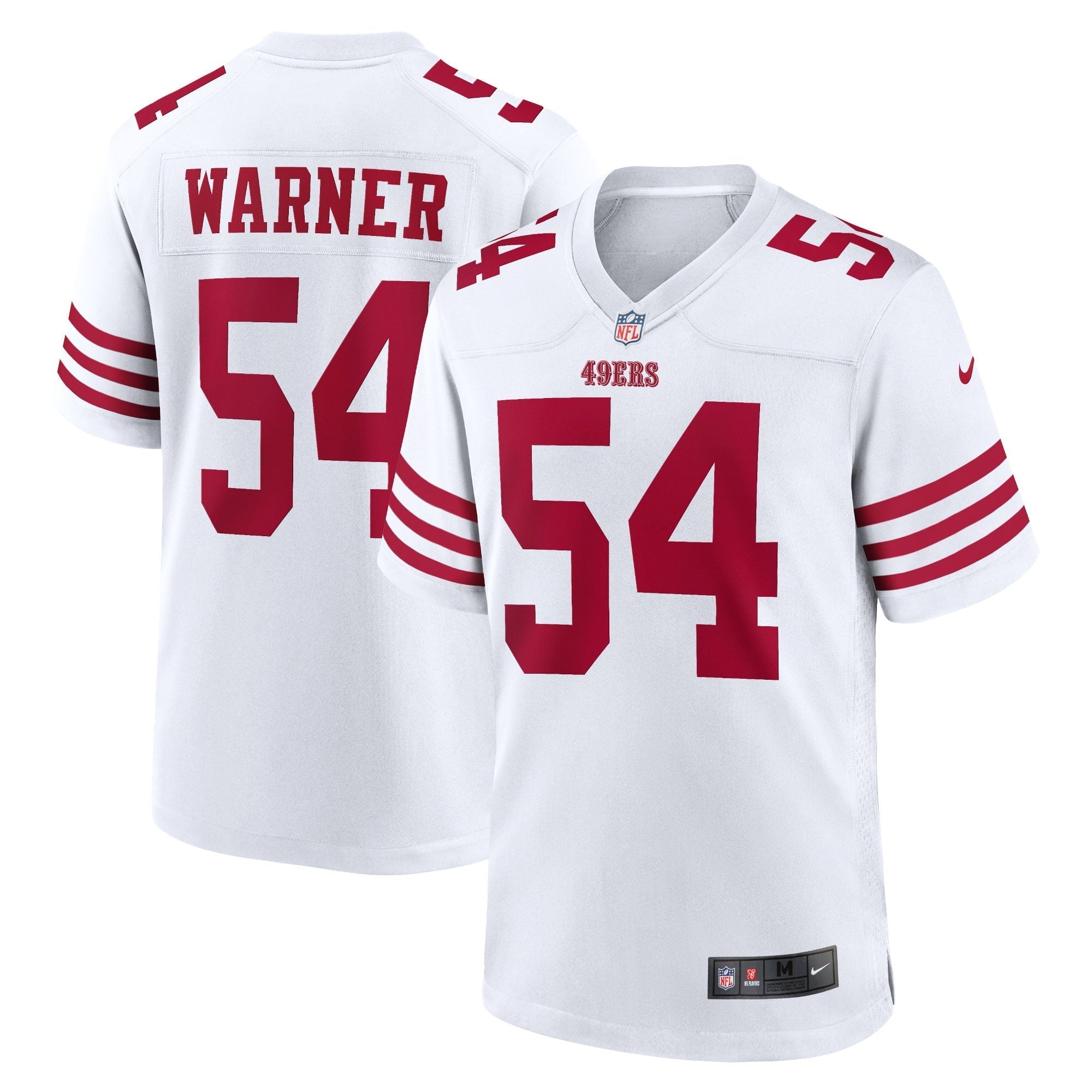 Women s Nike Fred Warner White San Francisco 49ers Team Game Player Jersey