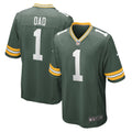 Men s Nike Number 1 Dad Green Green Bay Packers Game Jersey
