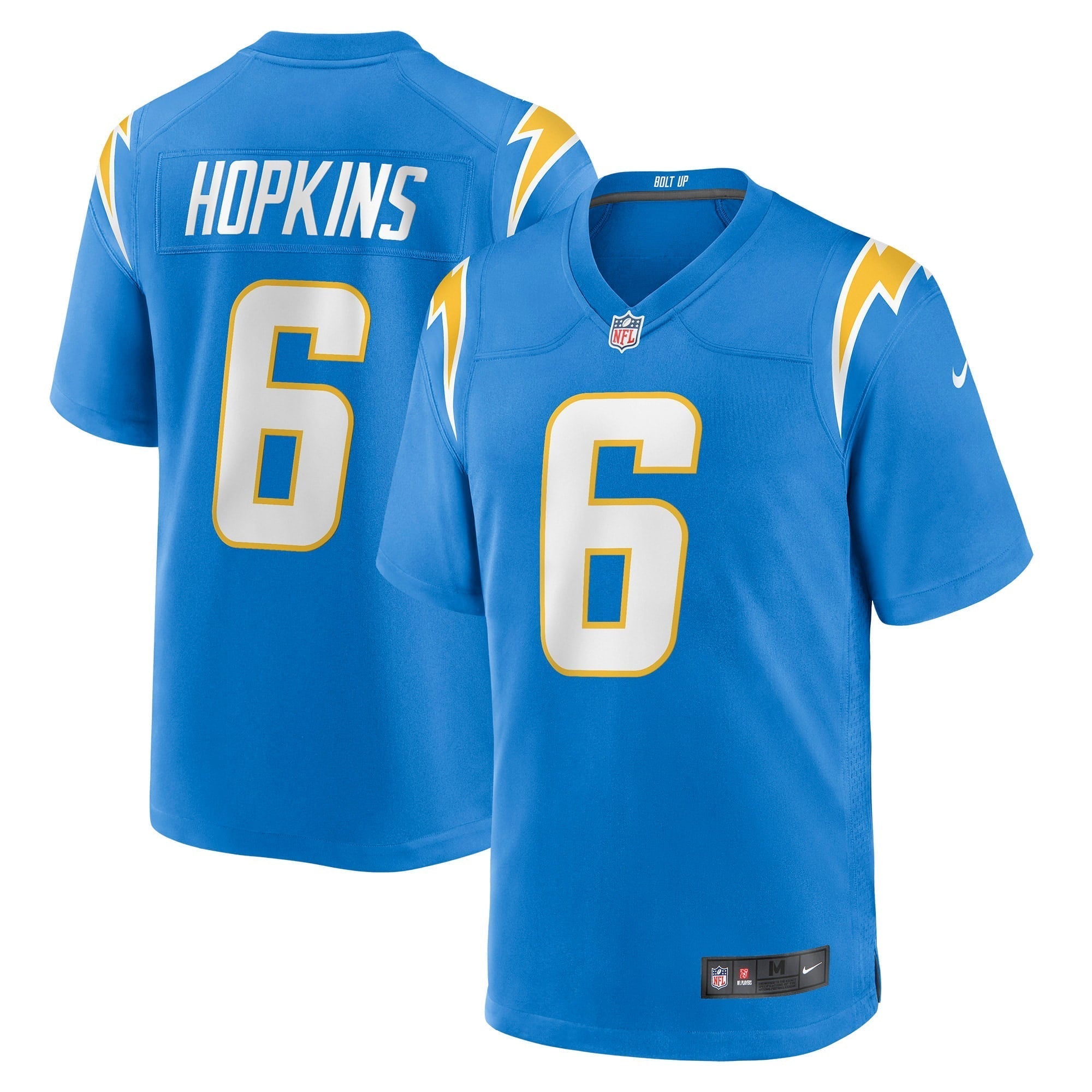 Men s Nike Dustin Hopkins Powder Blue Los Angeles Chargers Game Jersey