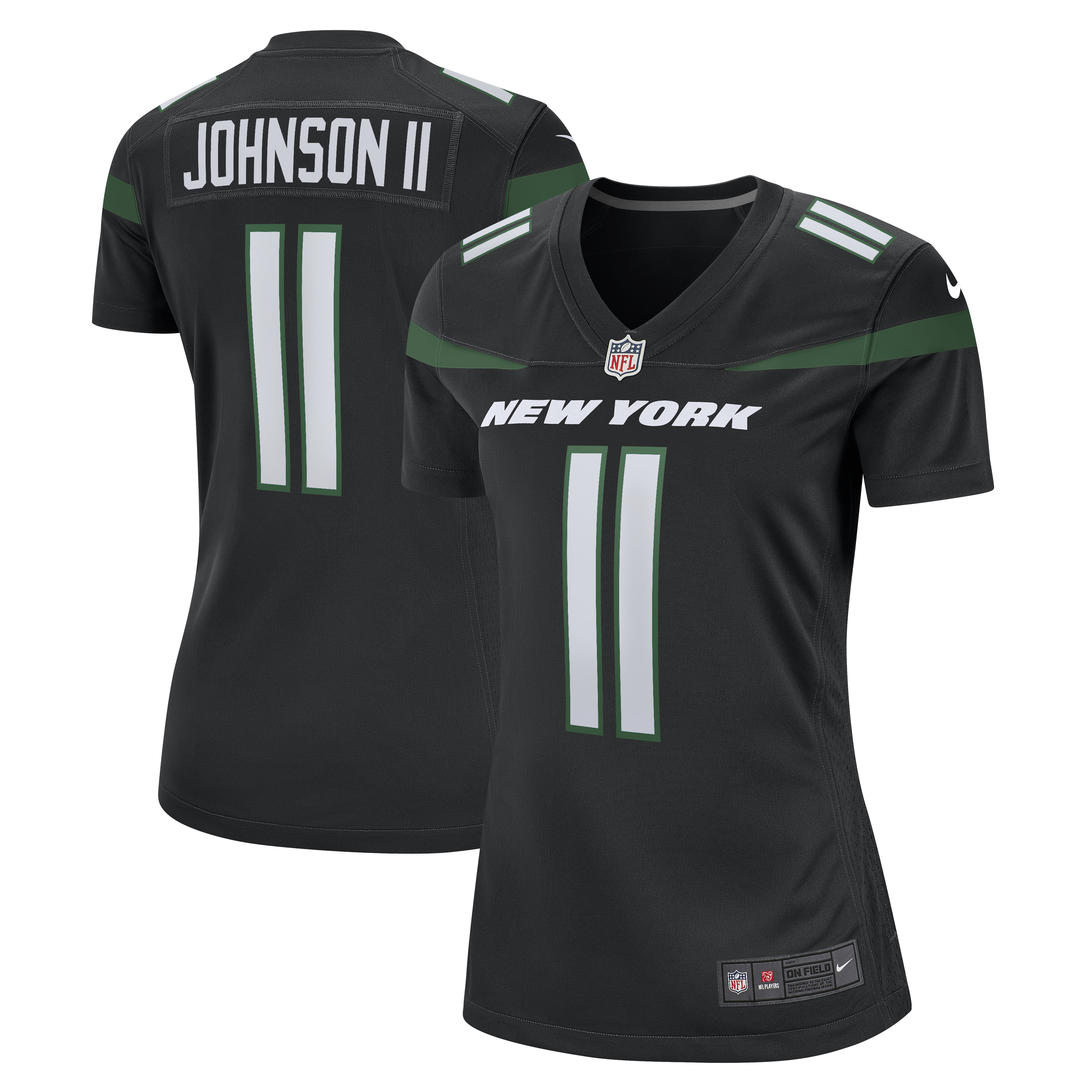 Jermaine Johnson II New York Jets Nike Women s Alternate Game Jersey   Stealth Black