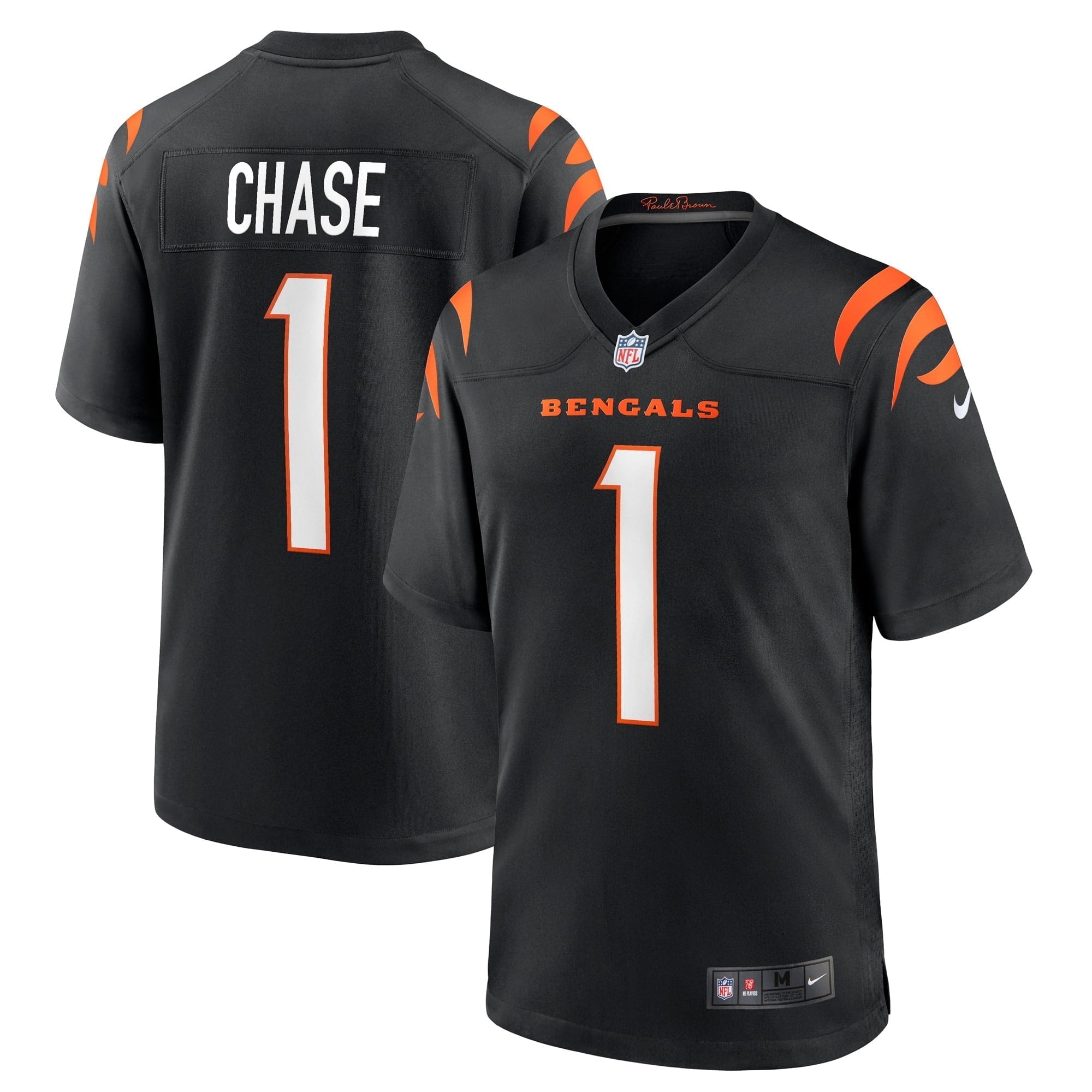 Men s Nike Ja Marr Chase Black Cincinnati Bengals Game Jersey